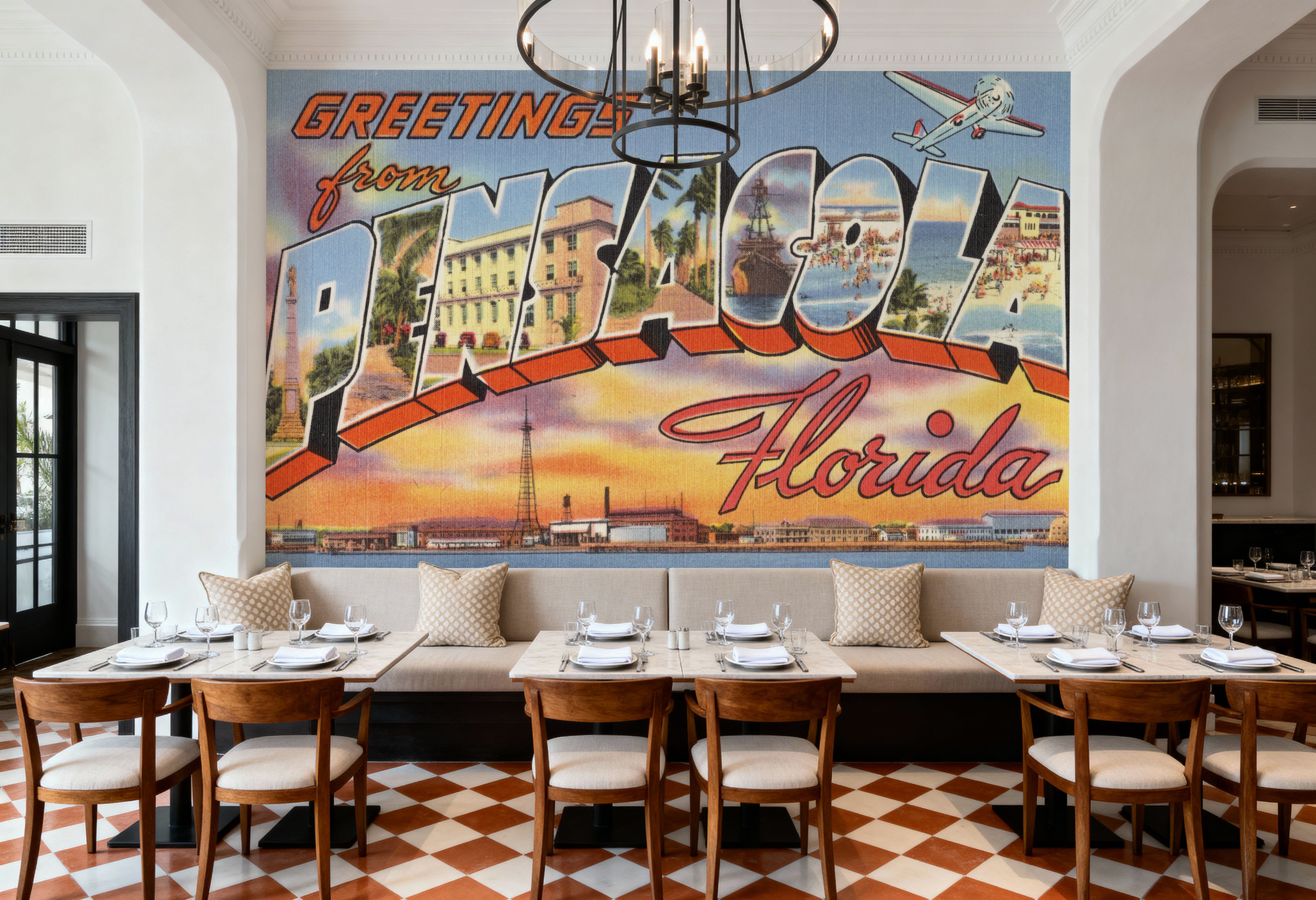 Greetings from Pensacola - Screenprint Postcard