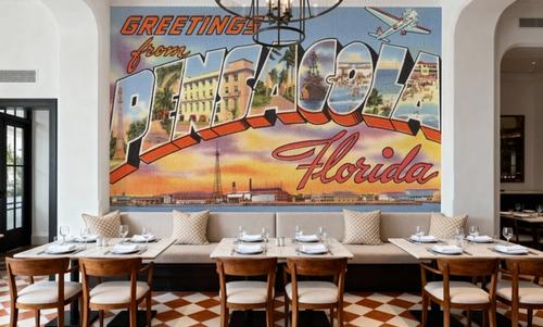 Greetings from Pensacola - Screenprint Postcard