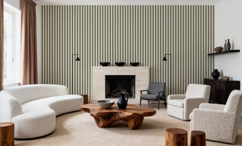Ticking Awning Stripes, Slate