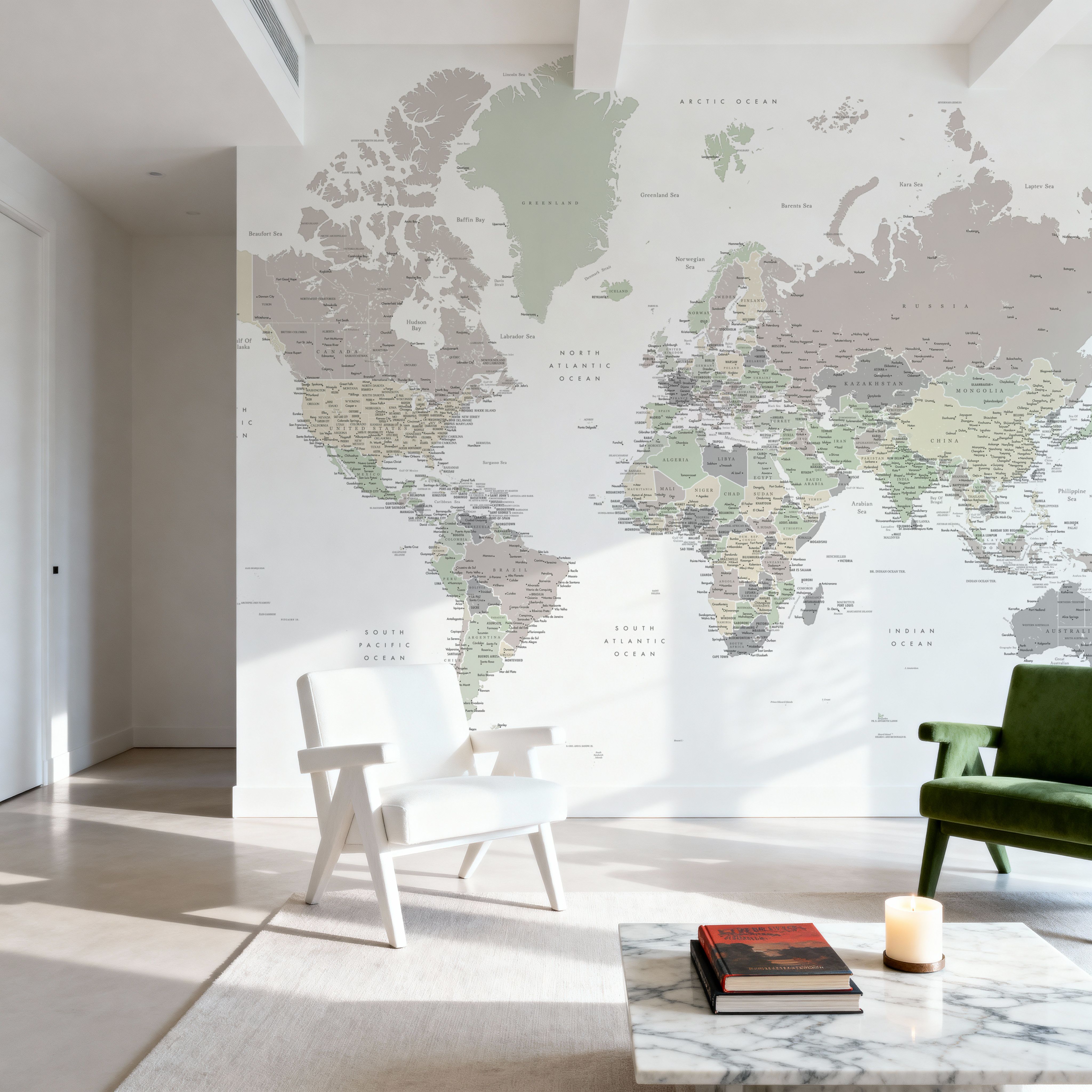 World Map Cities - Anouk