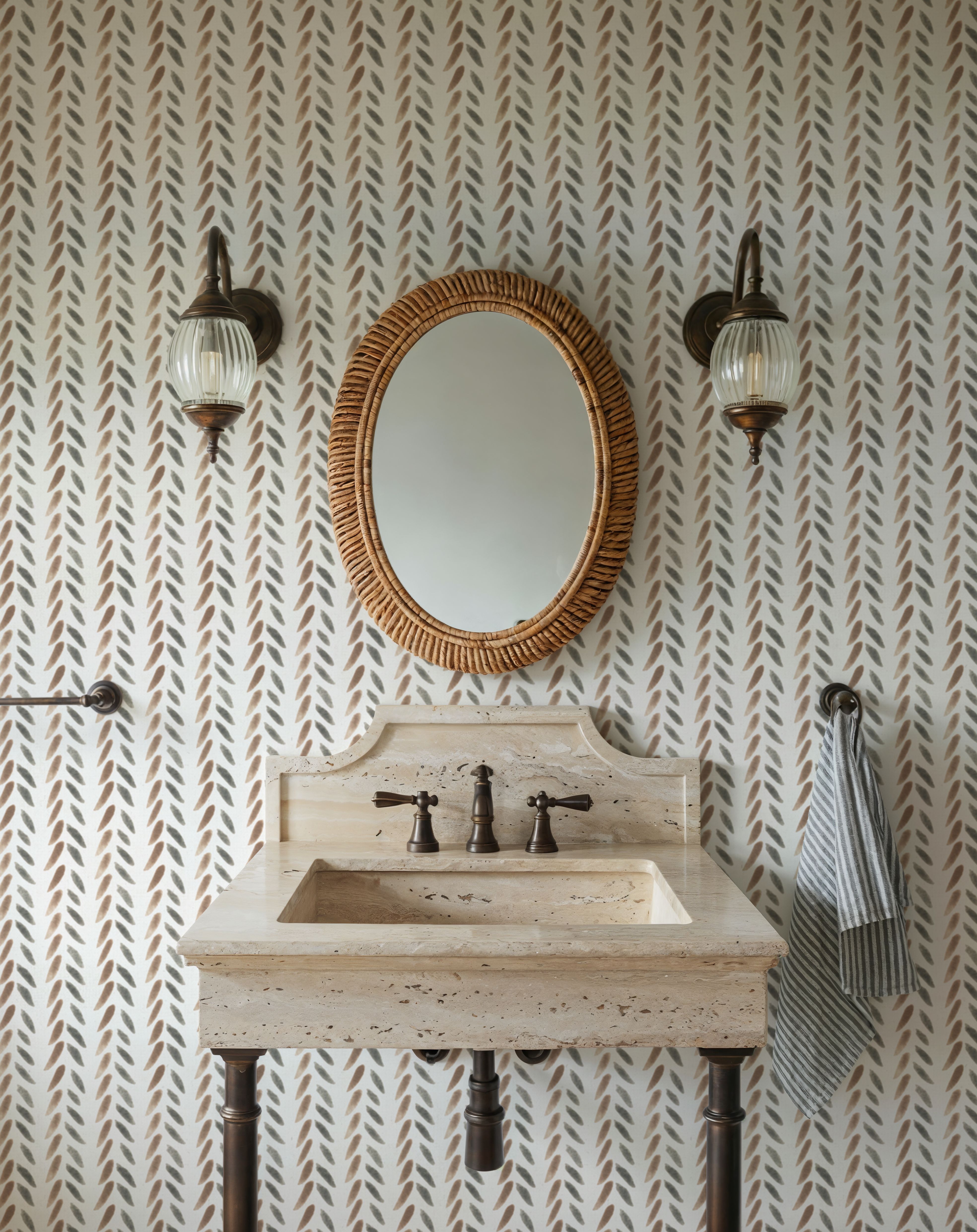 Falling Wheat Gray and Brown