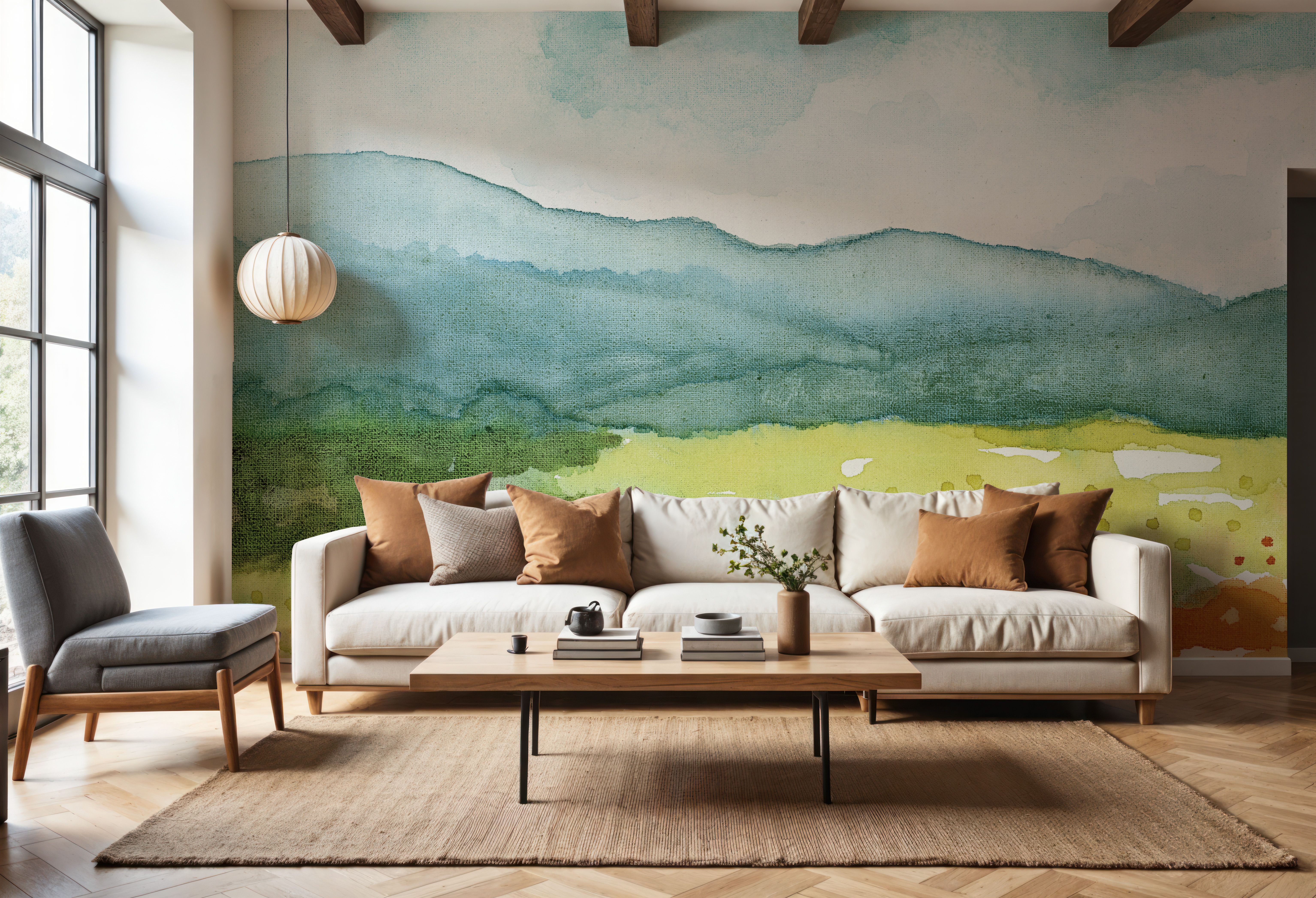 Blueridge Summer, Papel pintado