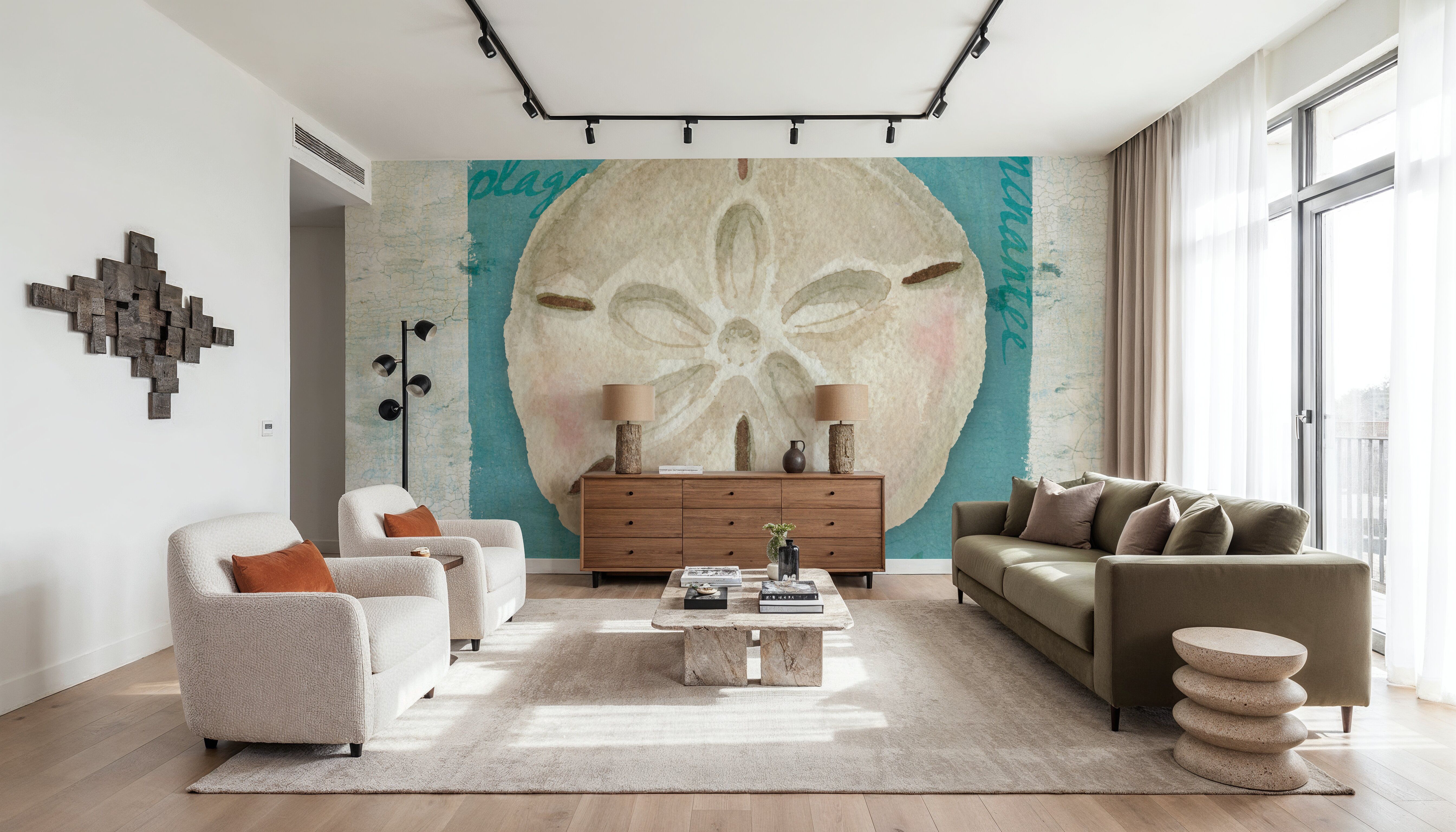 Shades of Blue III, Wallpaper