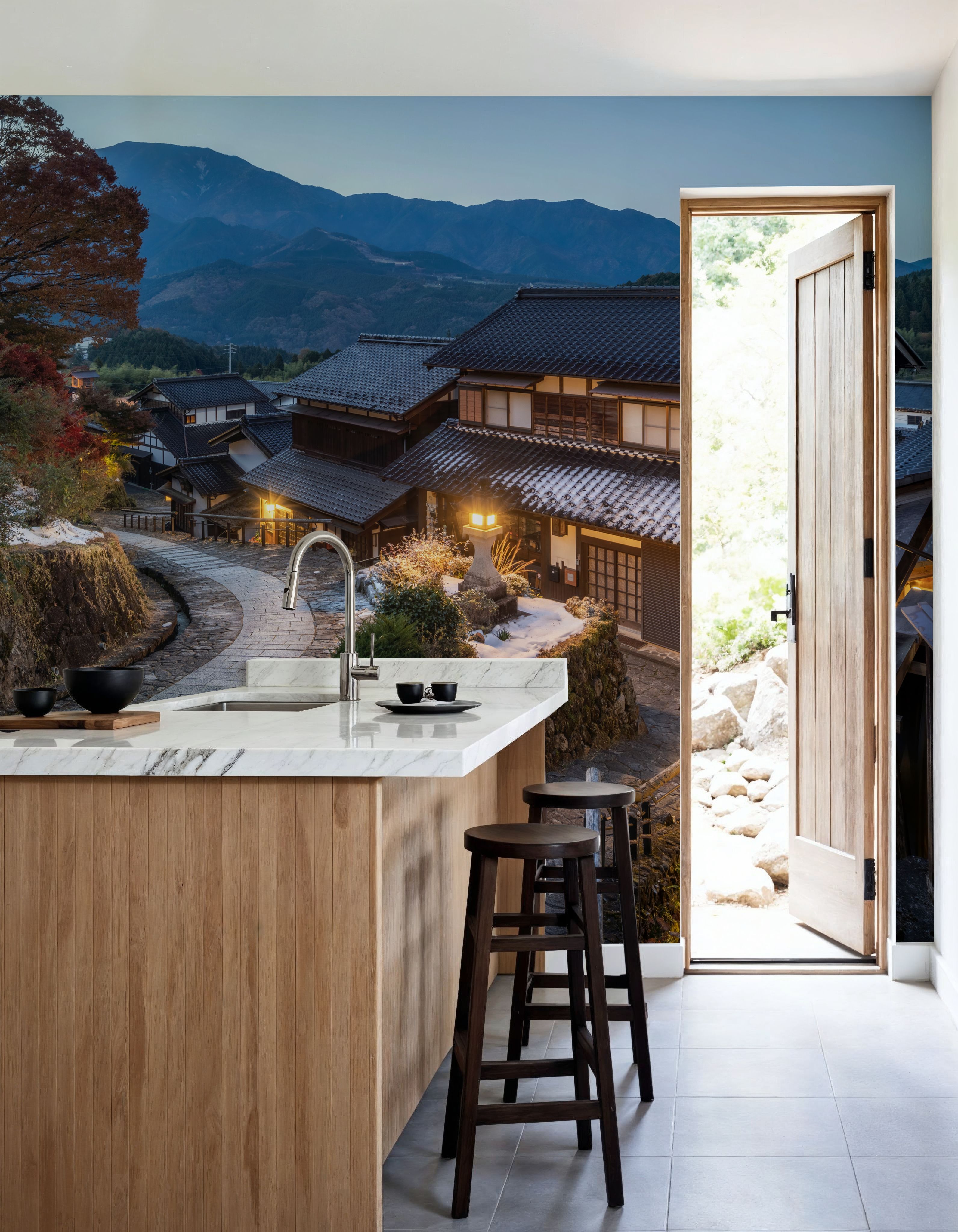 Magome town at Night