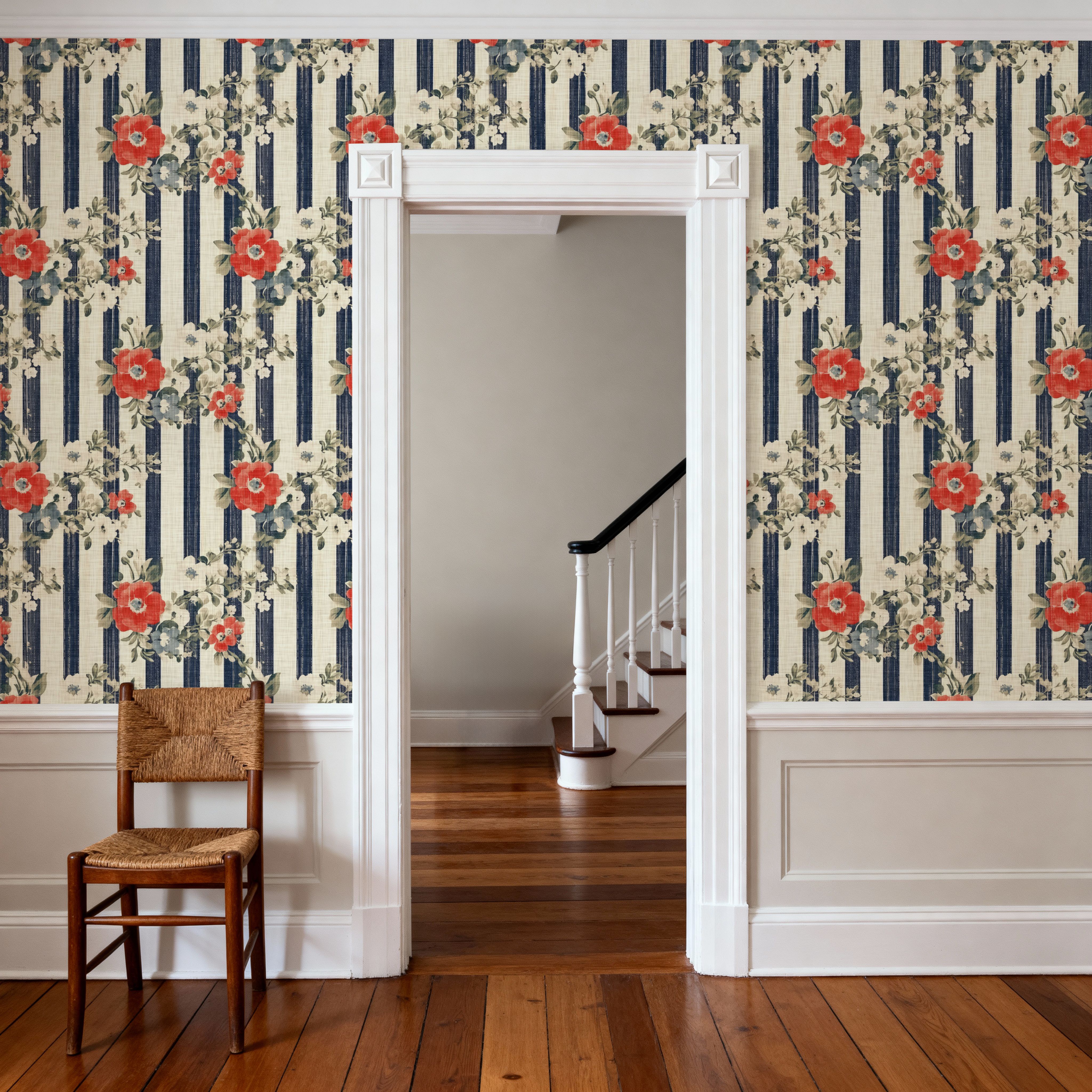 Americana, Stripes and Poppies