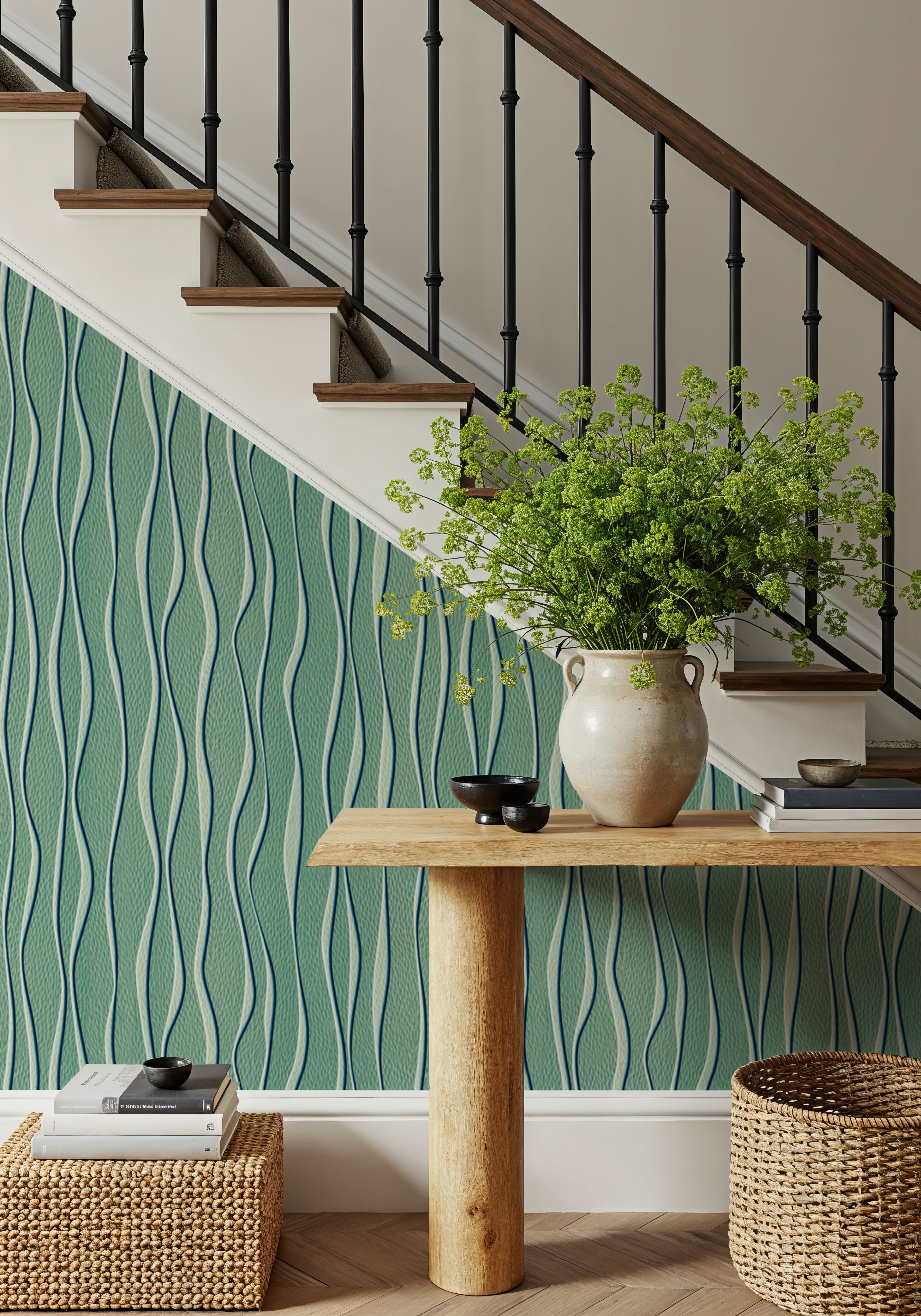 Swaying Lines, Ocean Green