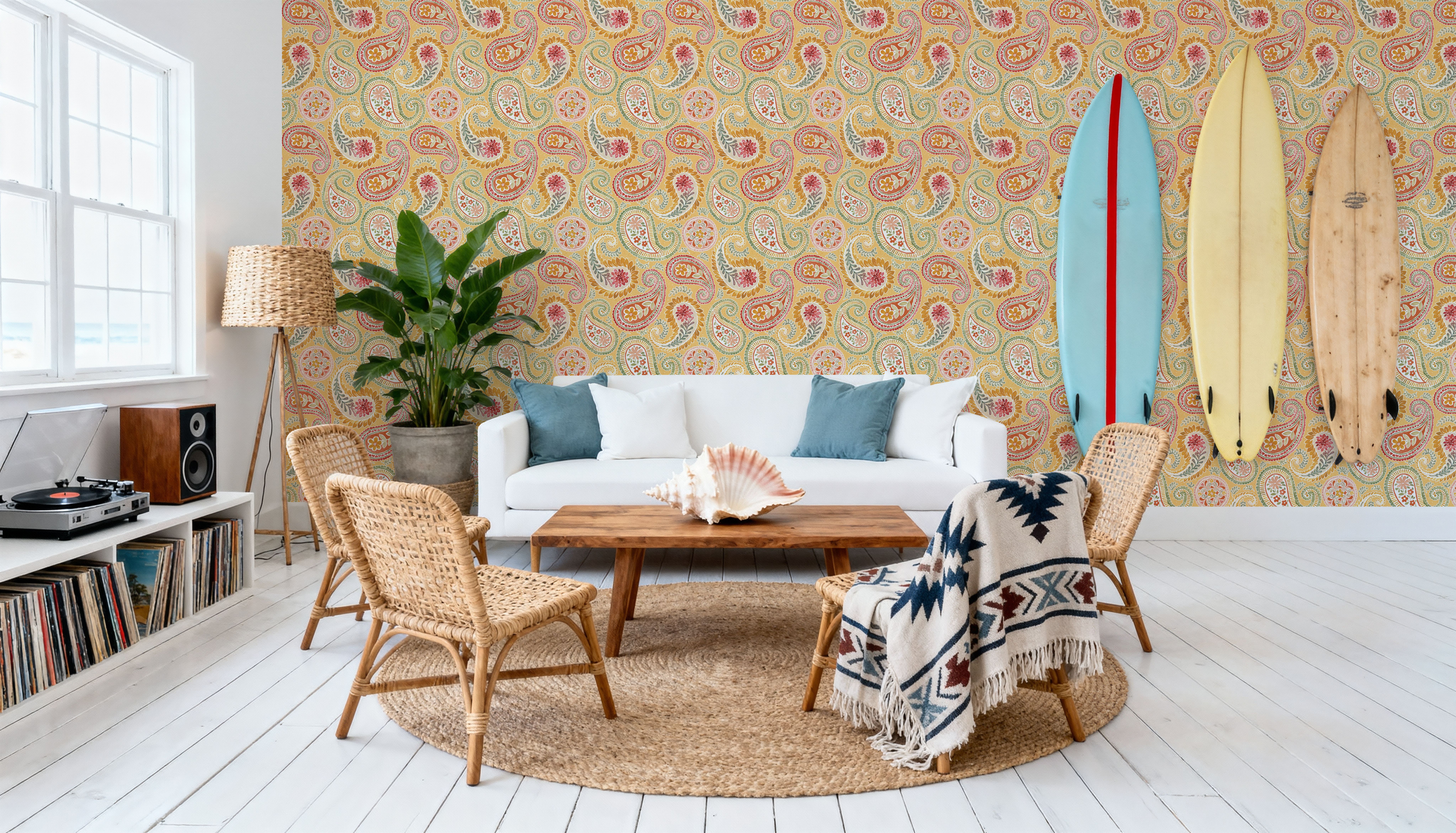 Harvest Paisley Yellow