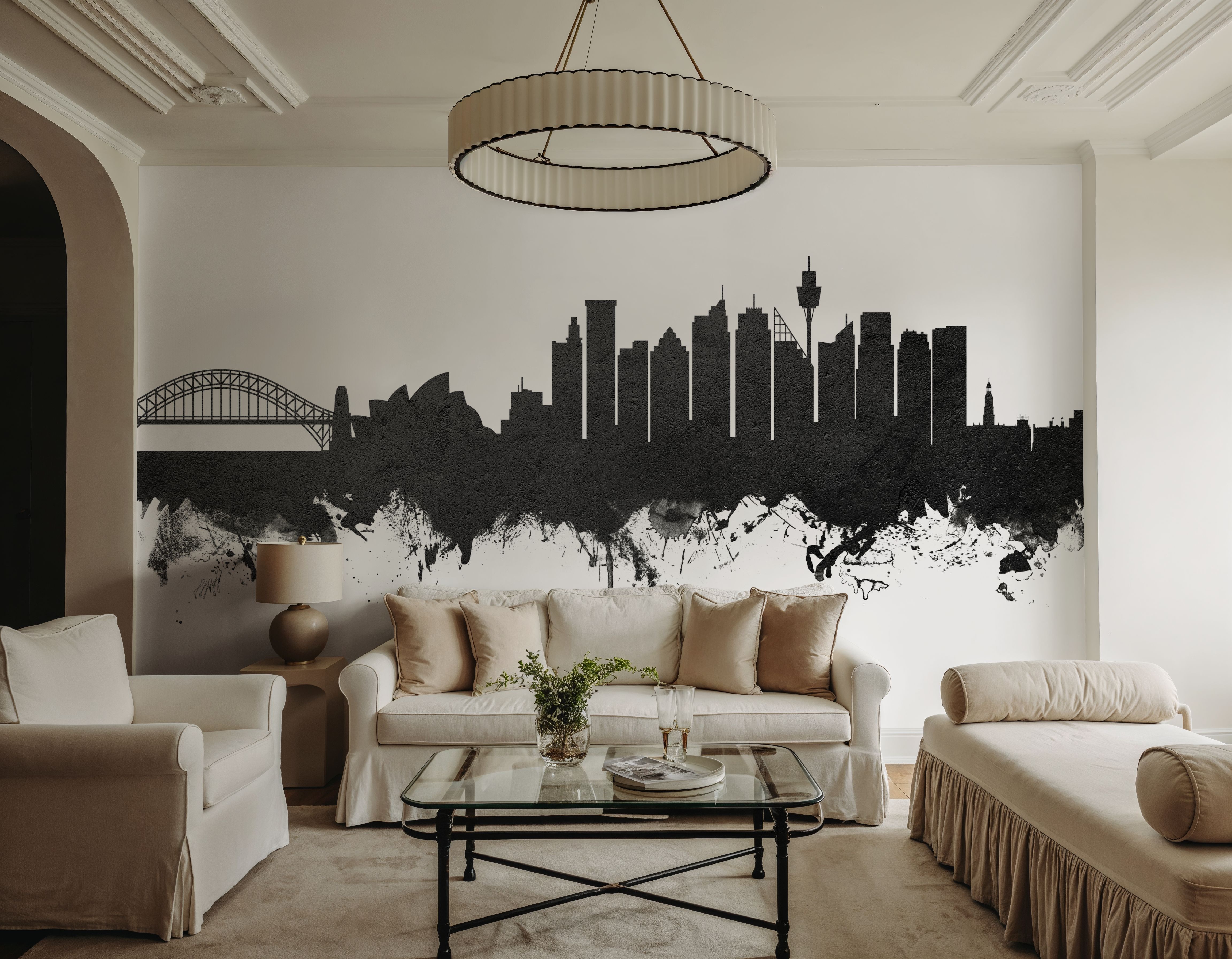 Sydney Australia Skyline Black & White