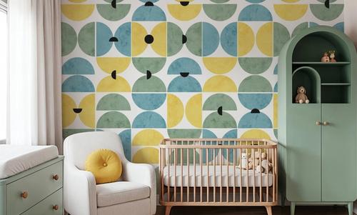 Homley Retro Shapes, Green