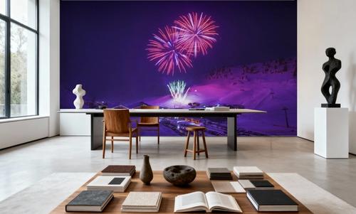 Fireworks in the Alps