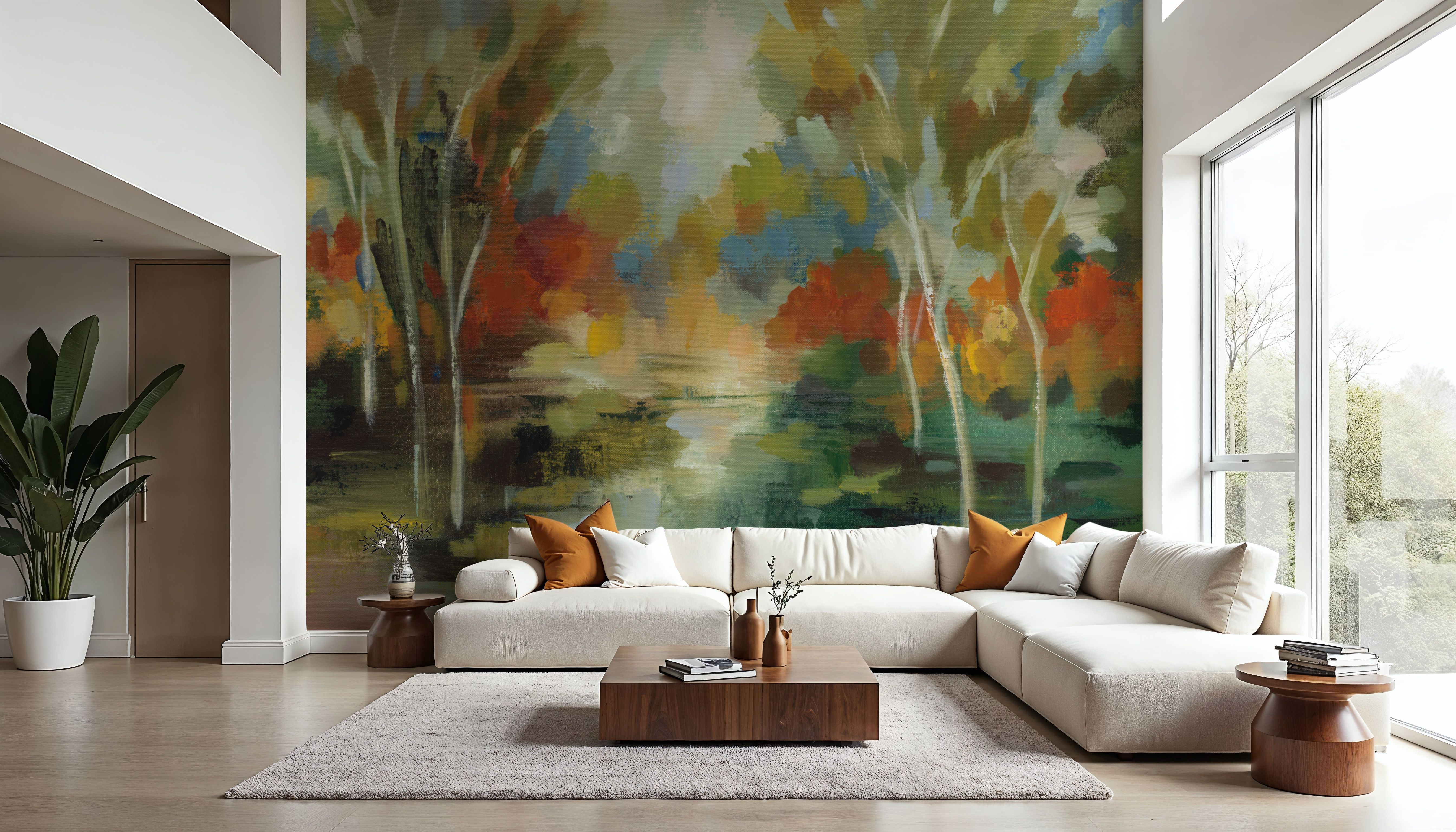 Birch Trees, Tapet