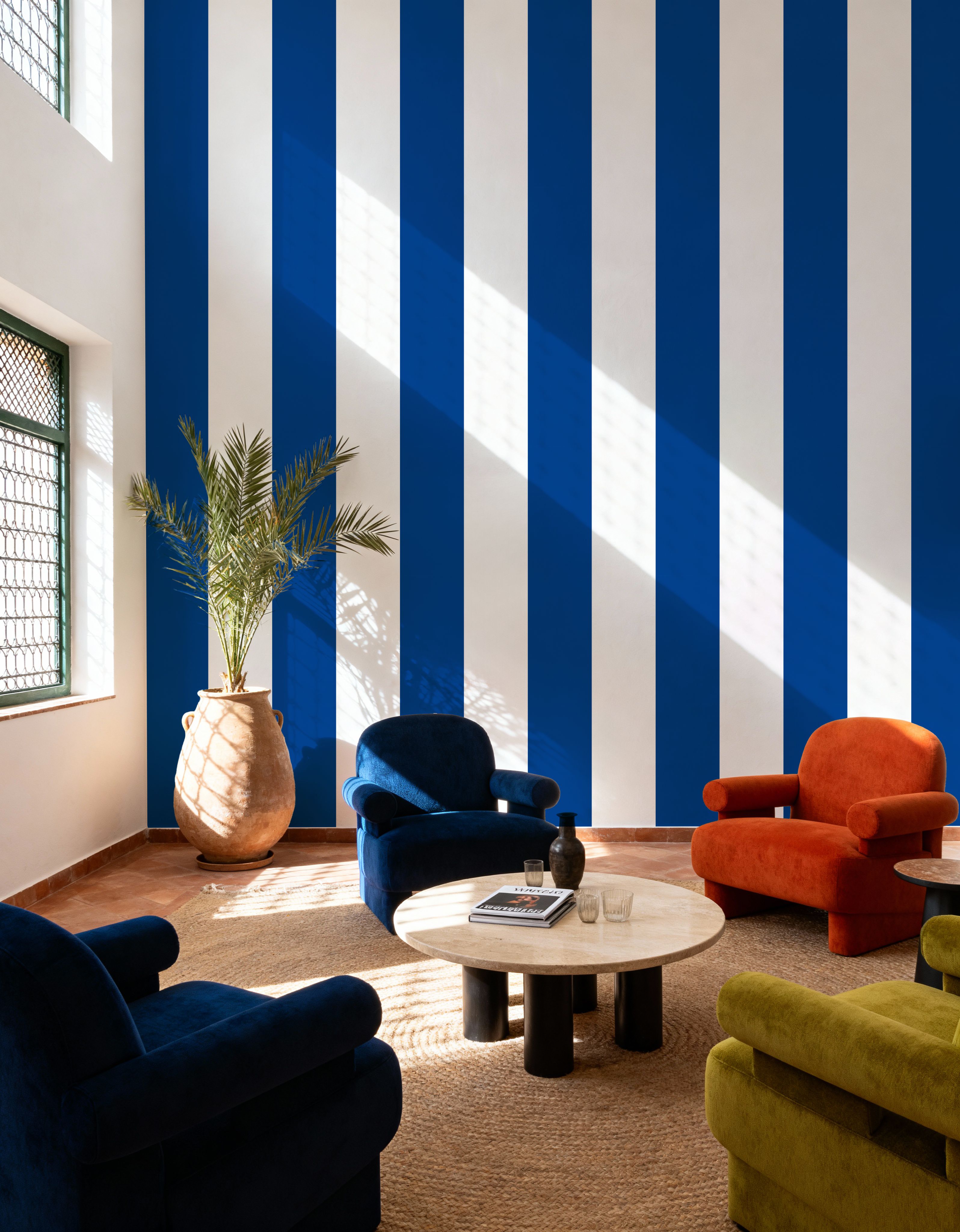 Circus Stripes, Blueberry