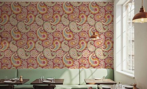 Harvest Paisley Red