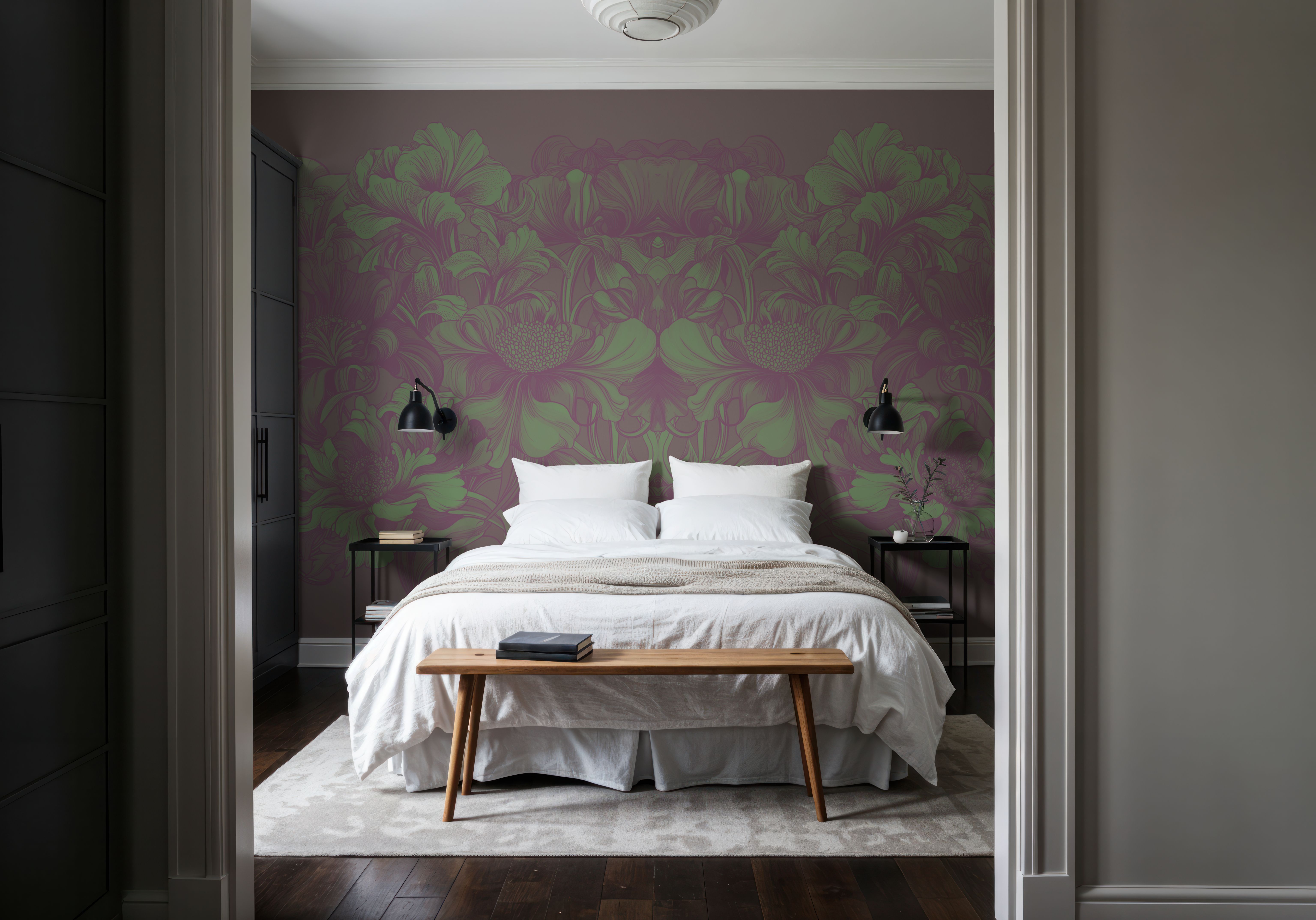 Scandi Flower IV, Wallpaper