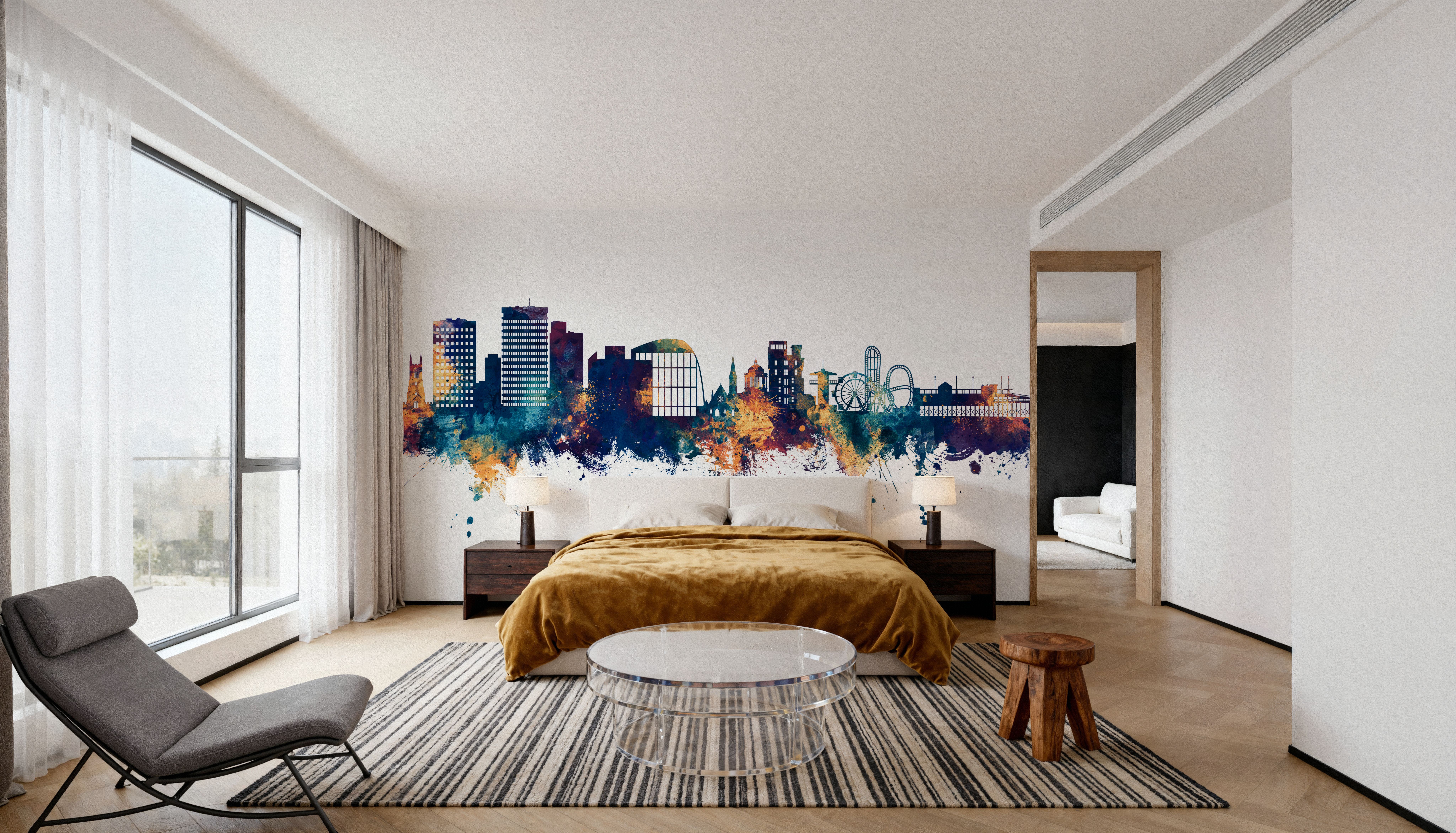 Southend-on-Sea England Skyline Blue & Bronze