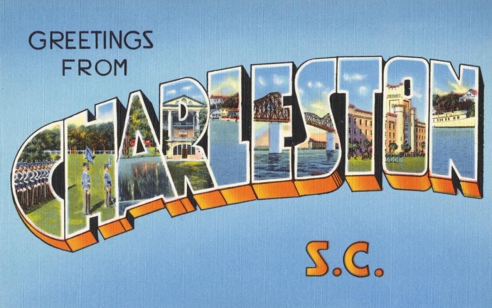 Greetings from Charleston - Screenprint Postcard