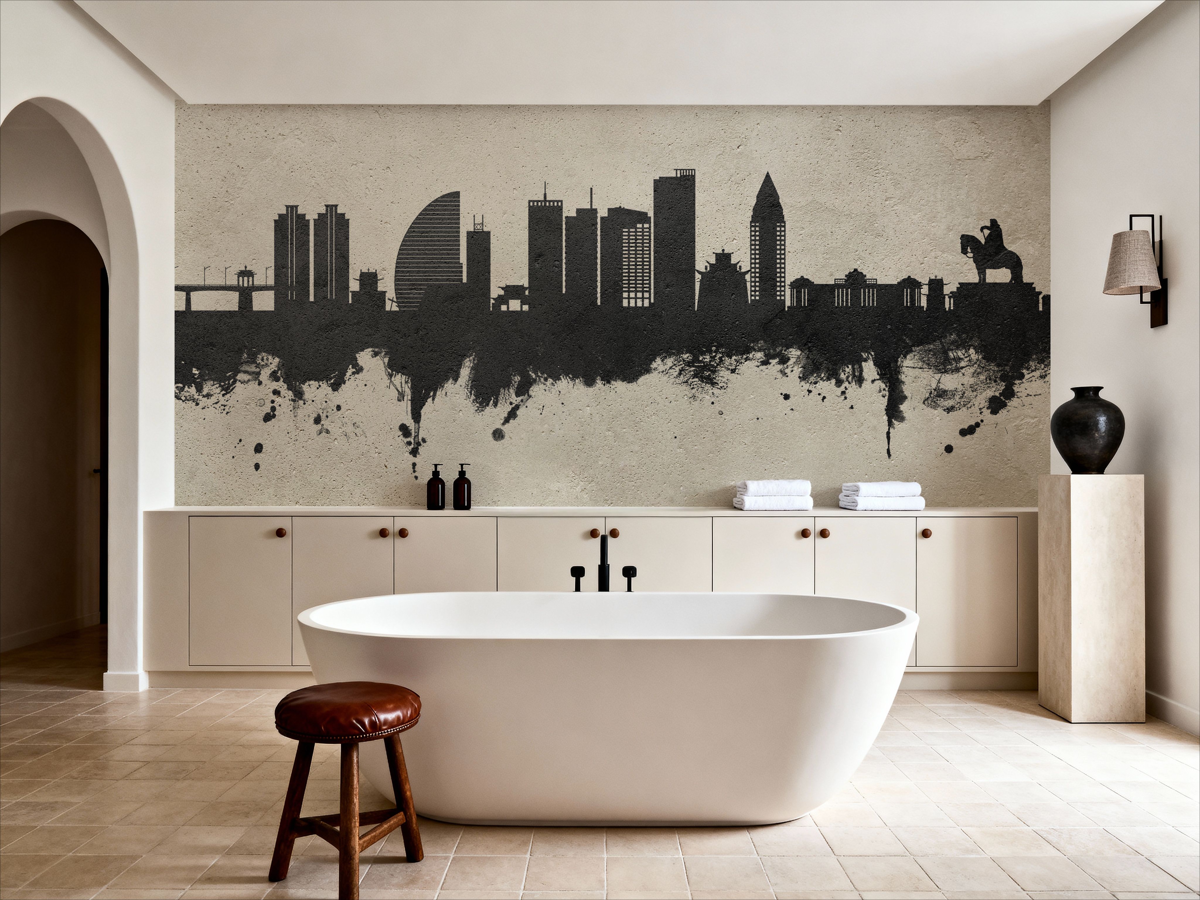 Ulaanbaatar Mongolia Skyline Concrete