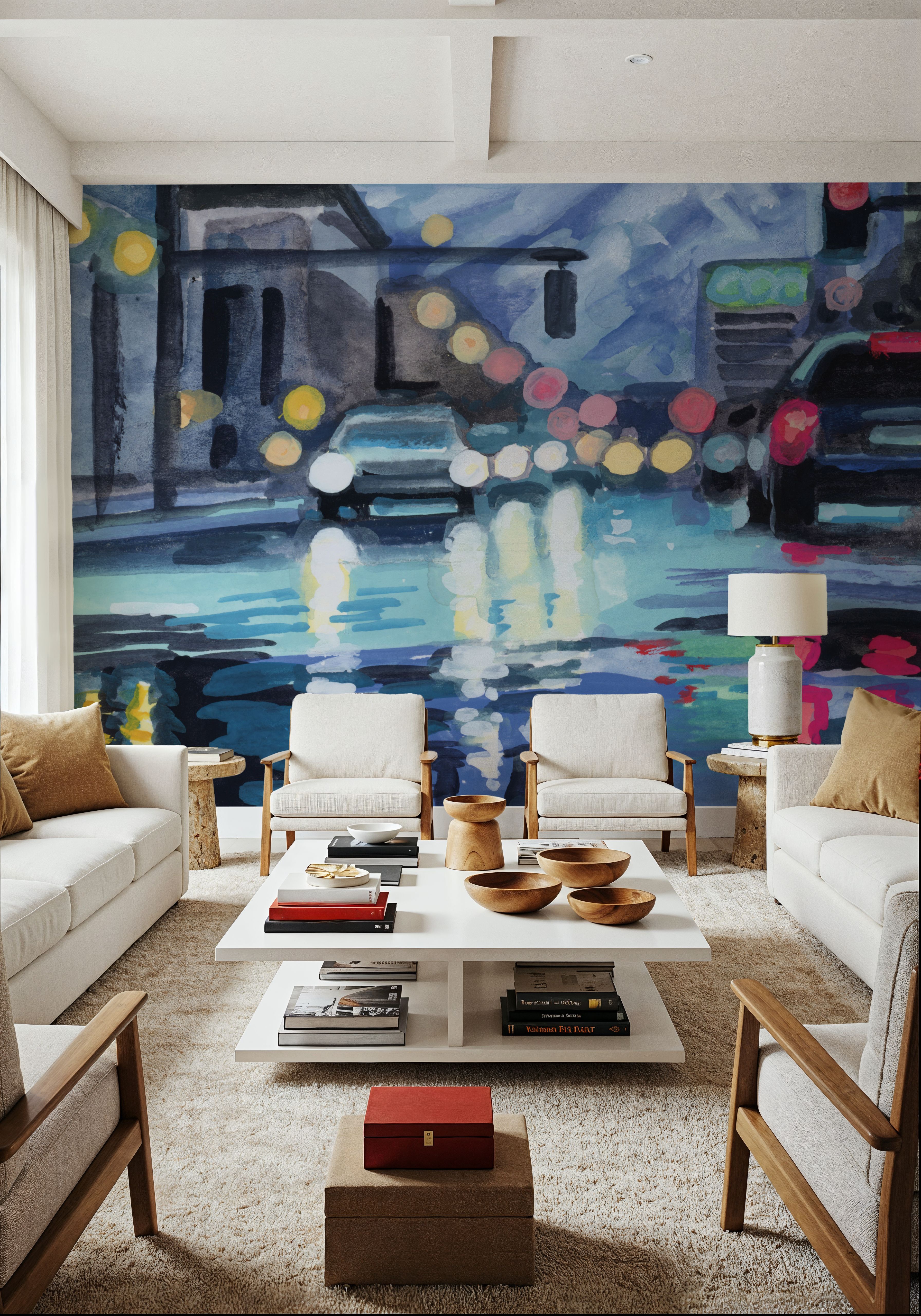 Rainy Road Late Afternoon