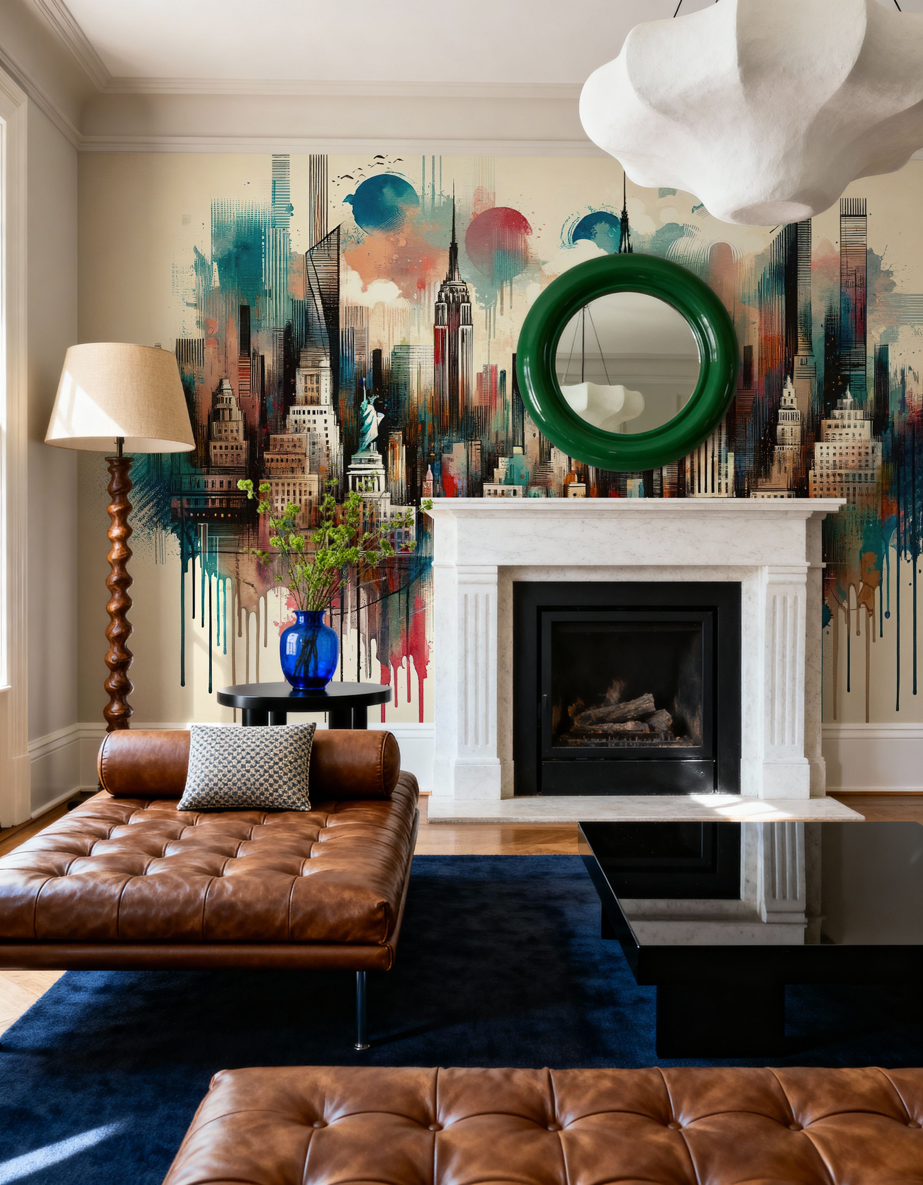 Watercolor New York Skyline