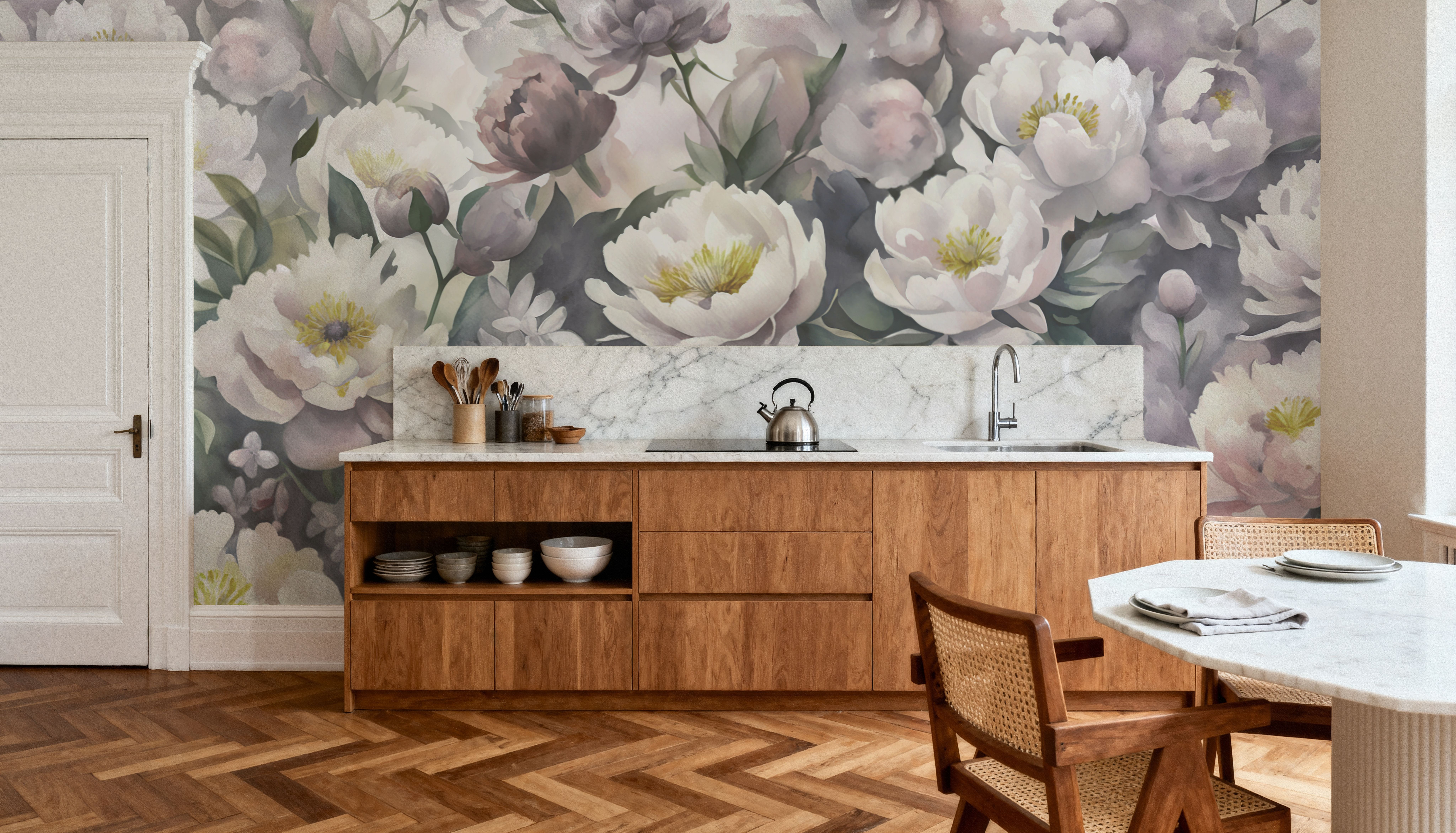 Watercolor Peonies Spring