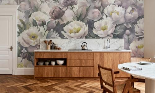 Watercolor Peonies Spring