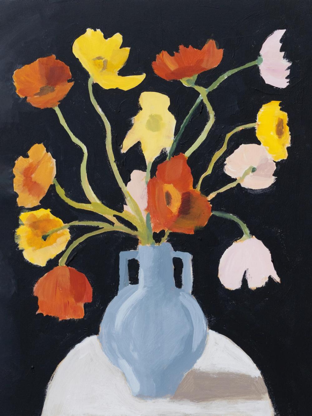 Poppies on Black