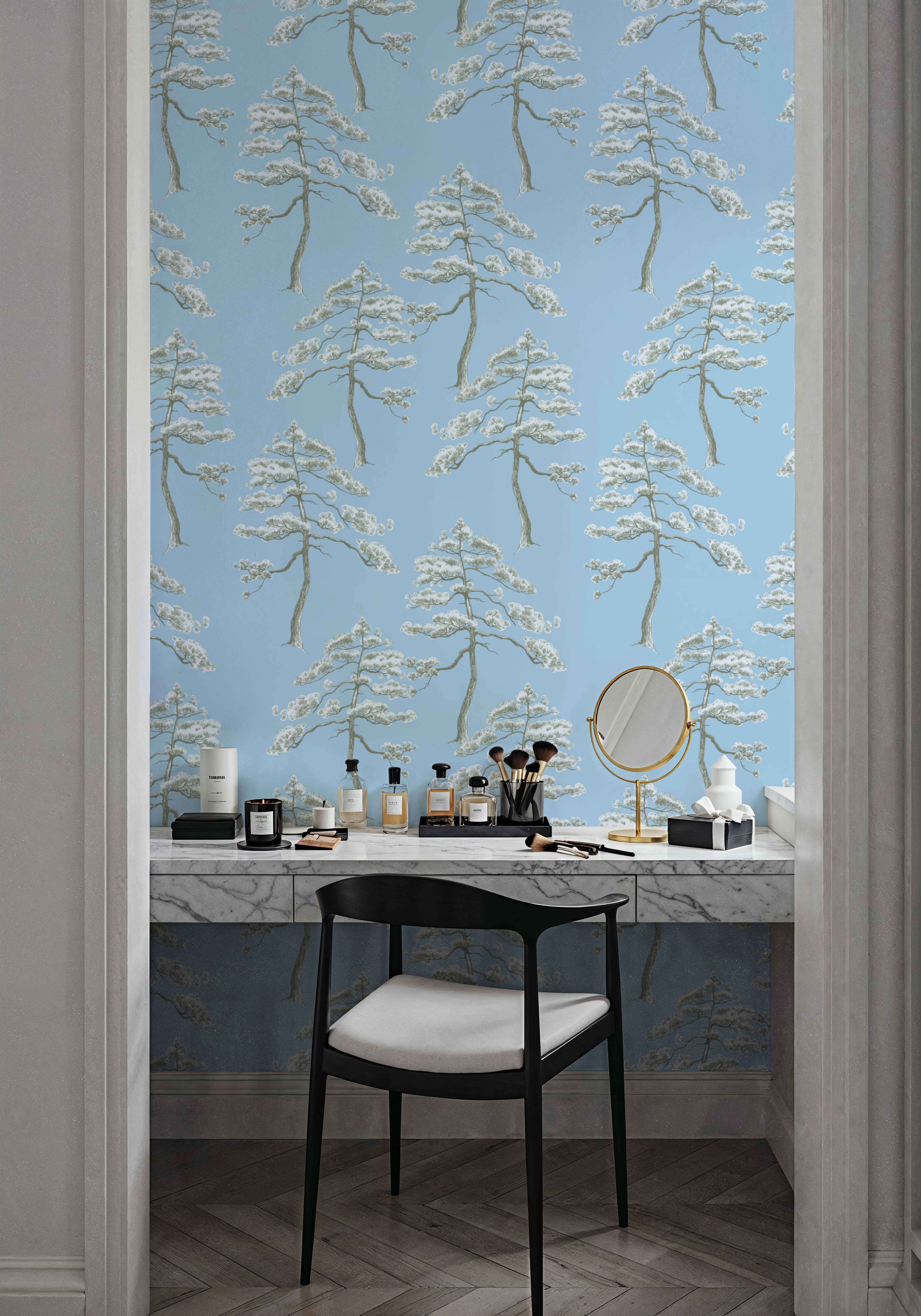 Forest Trees, Ice Blue