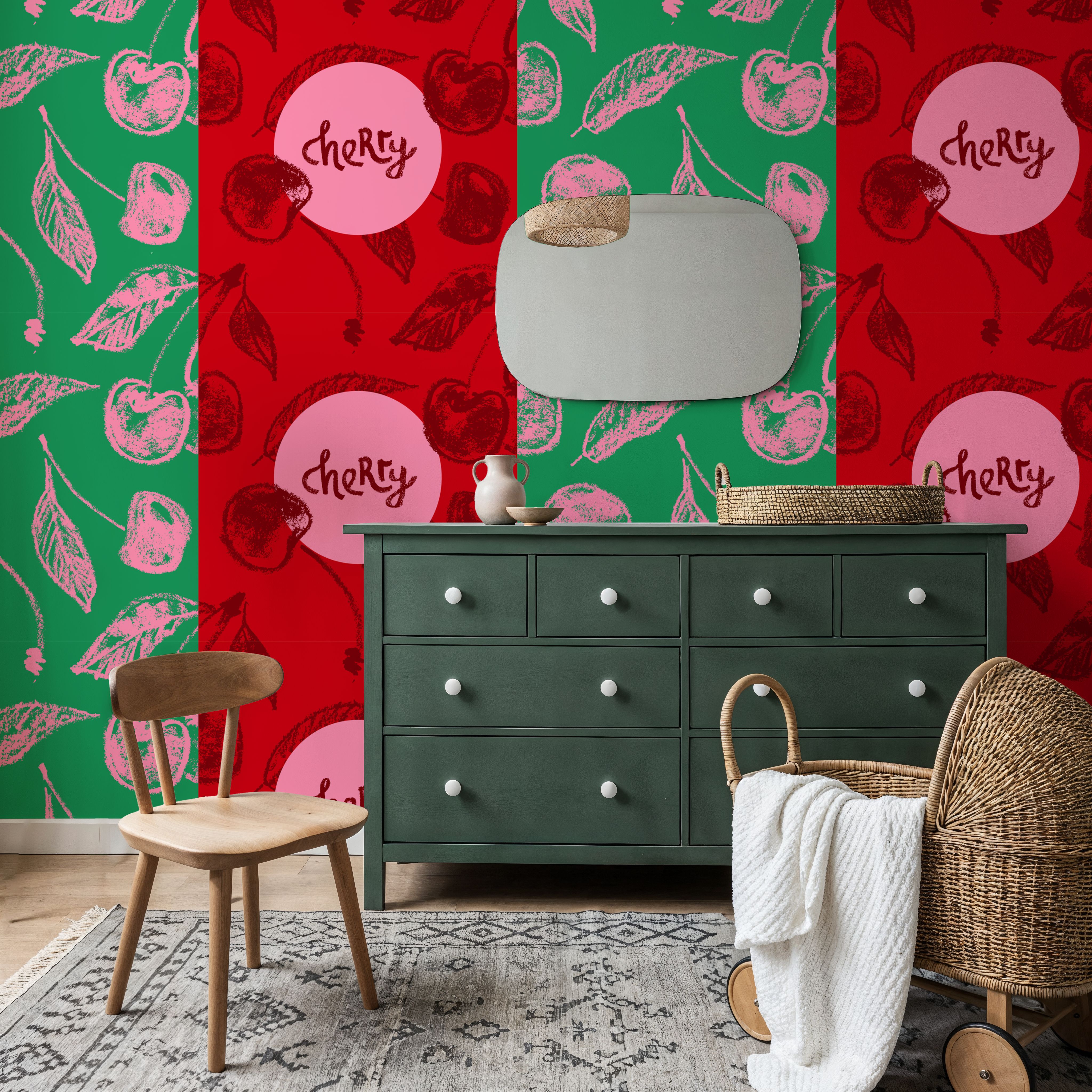 Cherry Paradise on Repeat, Wallpaper