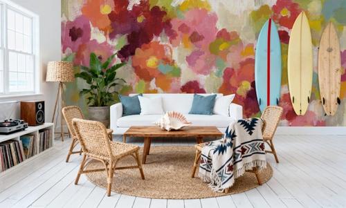 Coral and Emerald Garden I