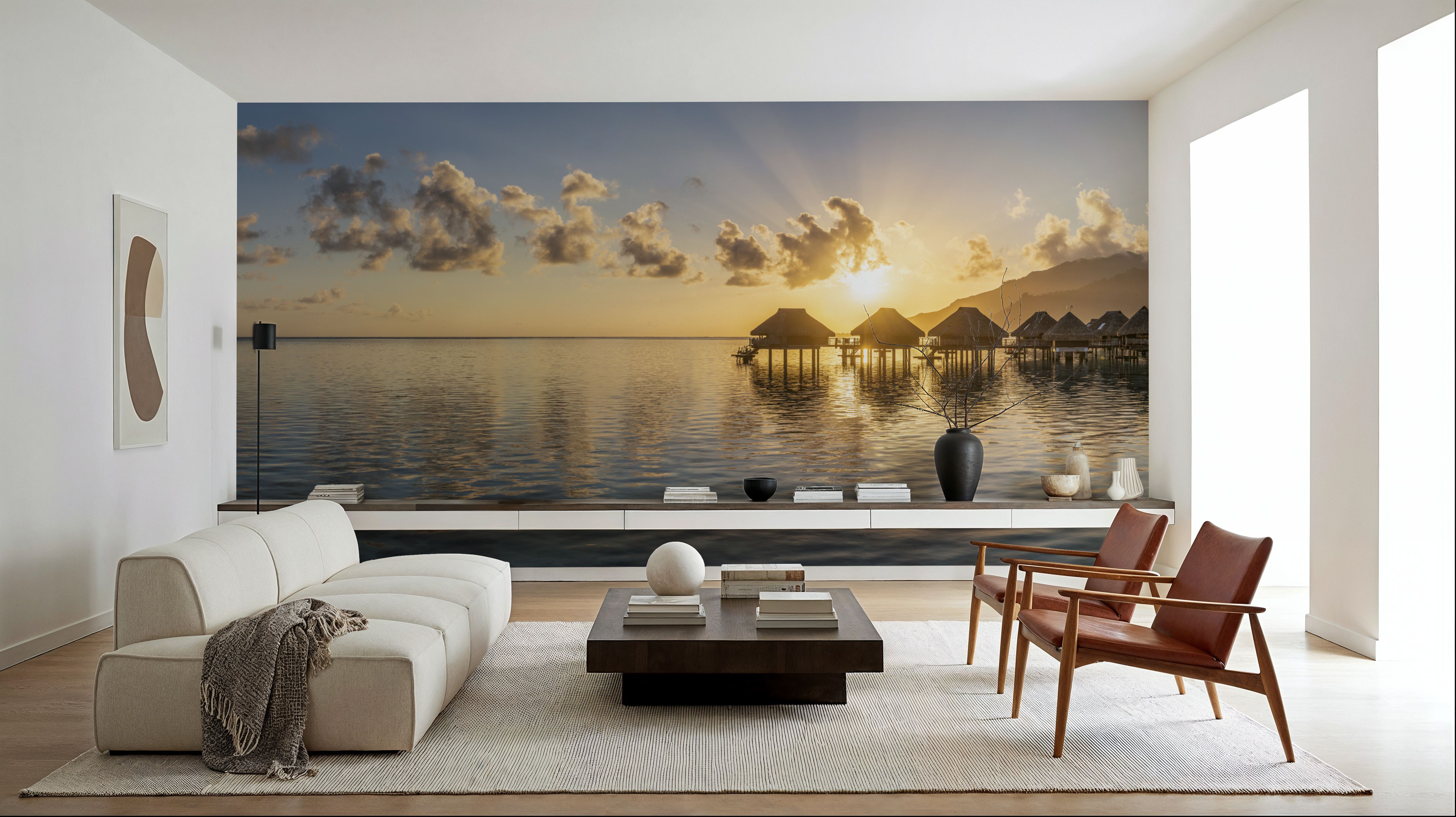 Lagoon Sunrise, Carte da parati