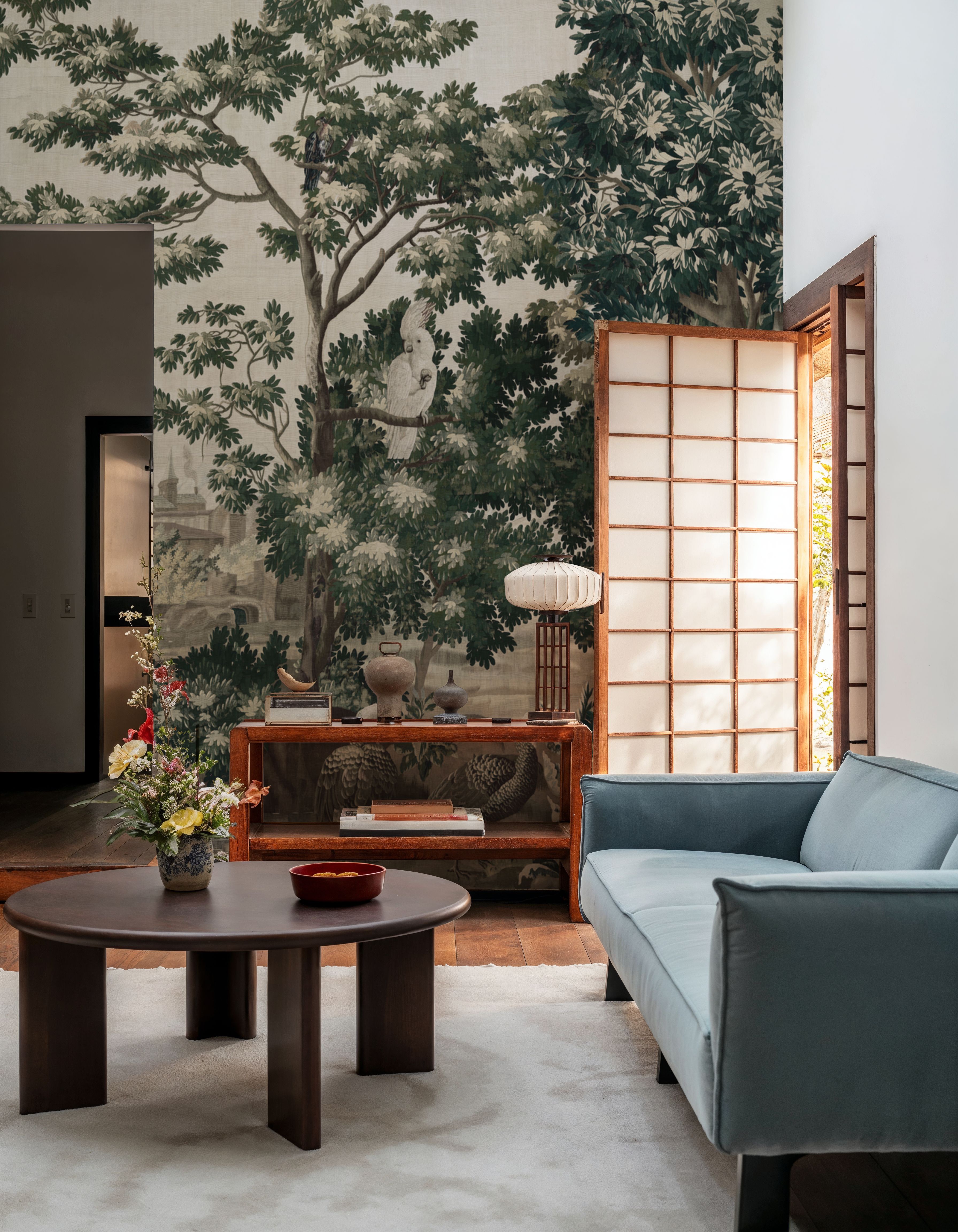 Enchanted Grove Tapestry, Greens