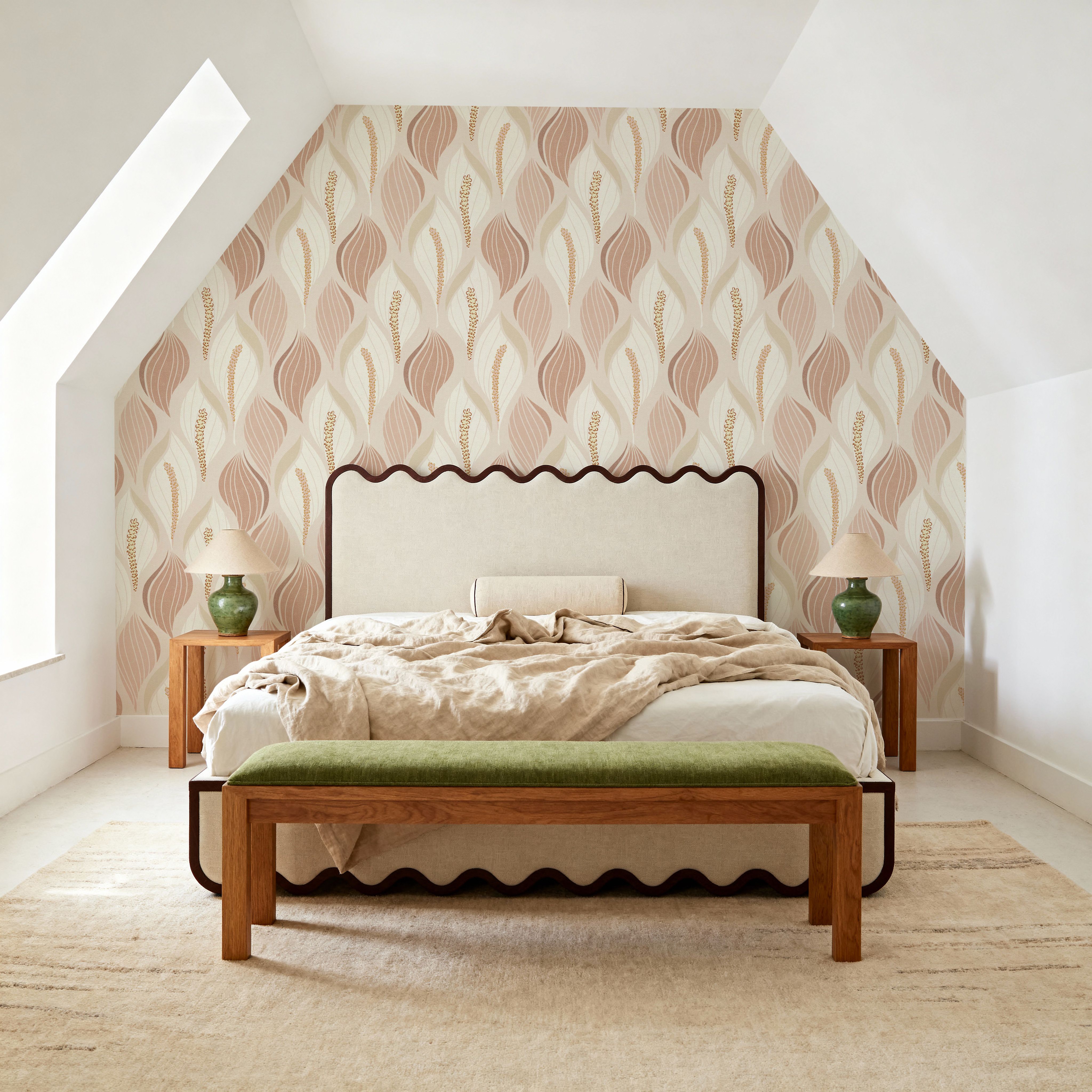 Minimalistic Flow Peace Lily, Soft Peach