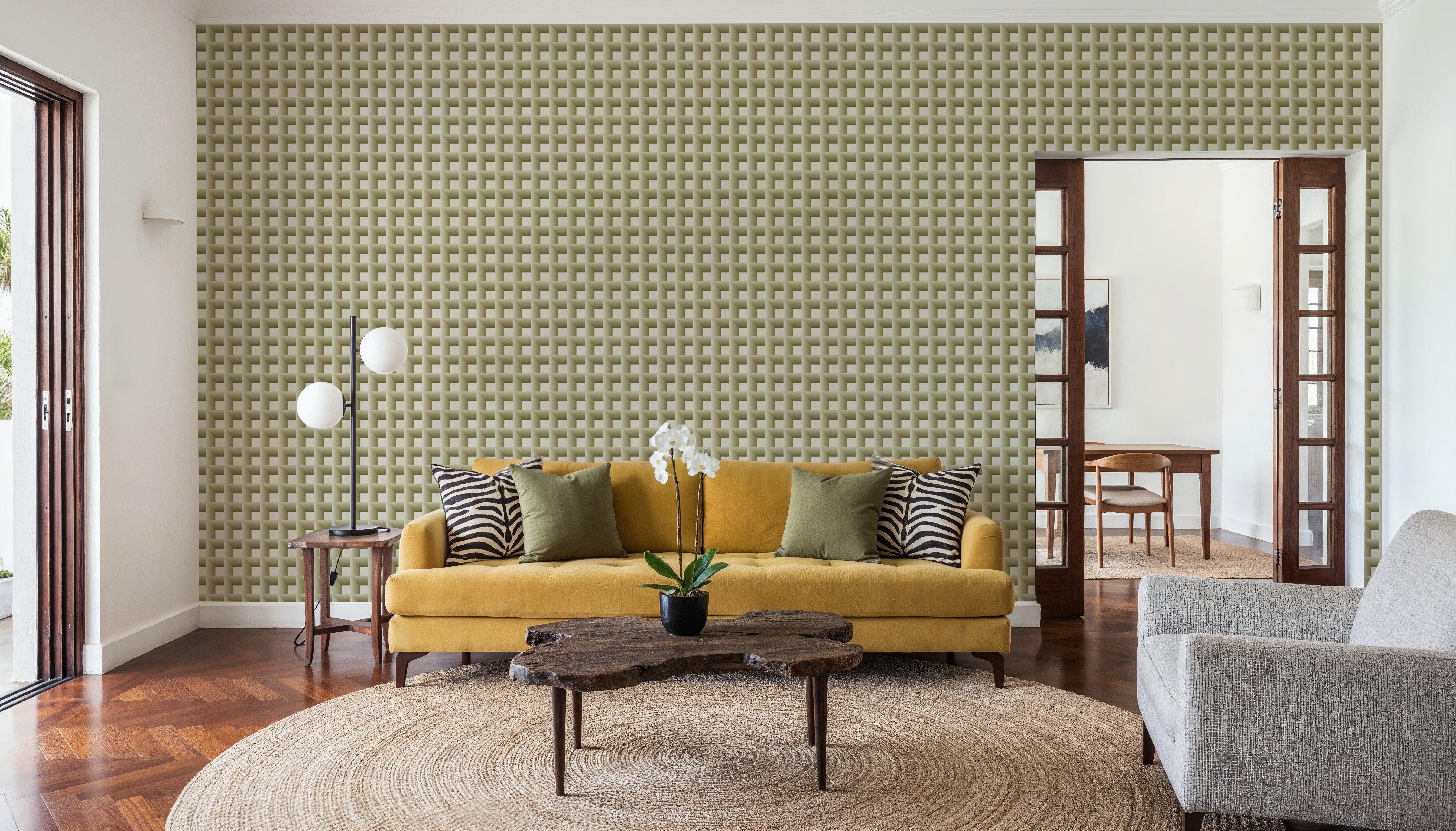 Decorative Cubes, Chartreuse