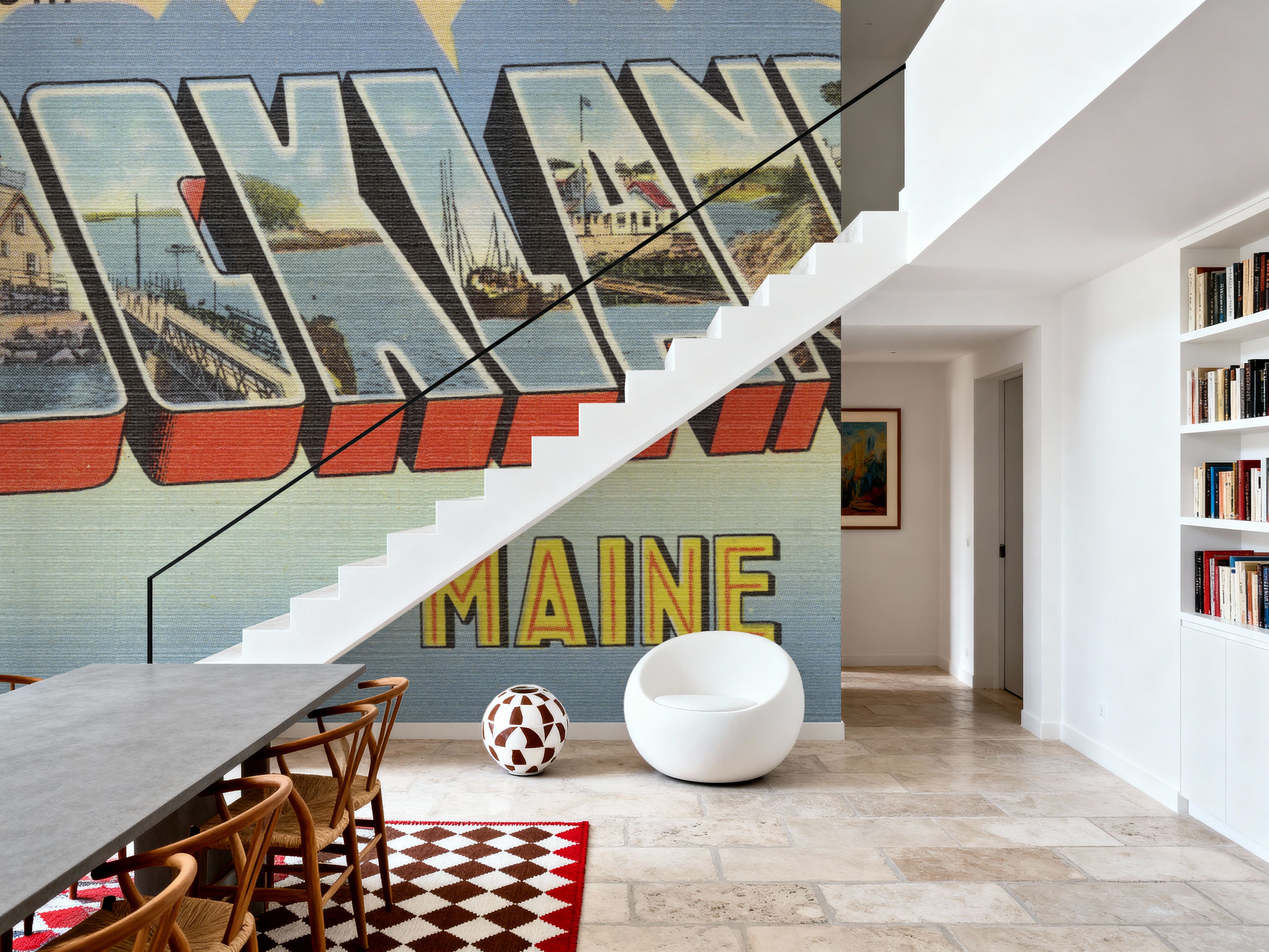 Greetings from Rockland - Screenprint Postcard
