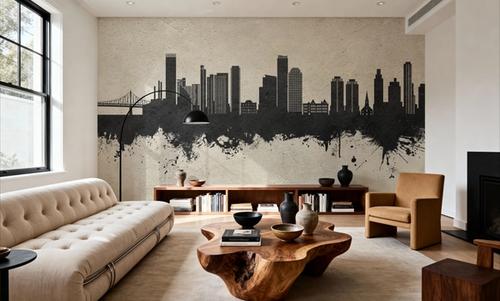 Queens New York Skyline Concrete