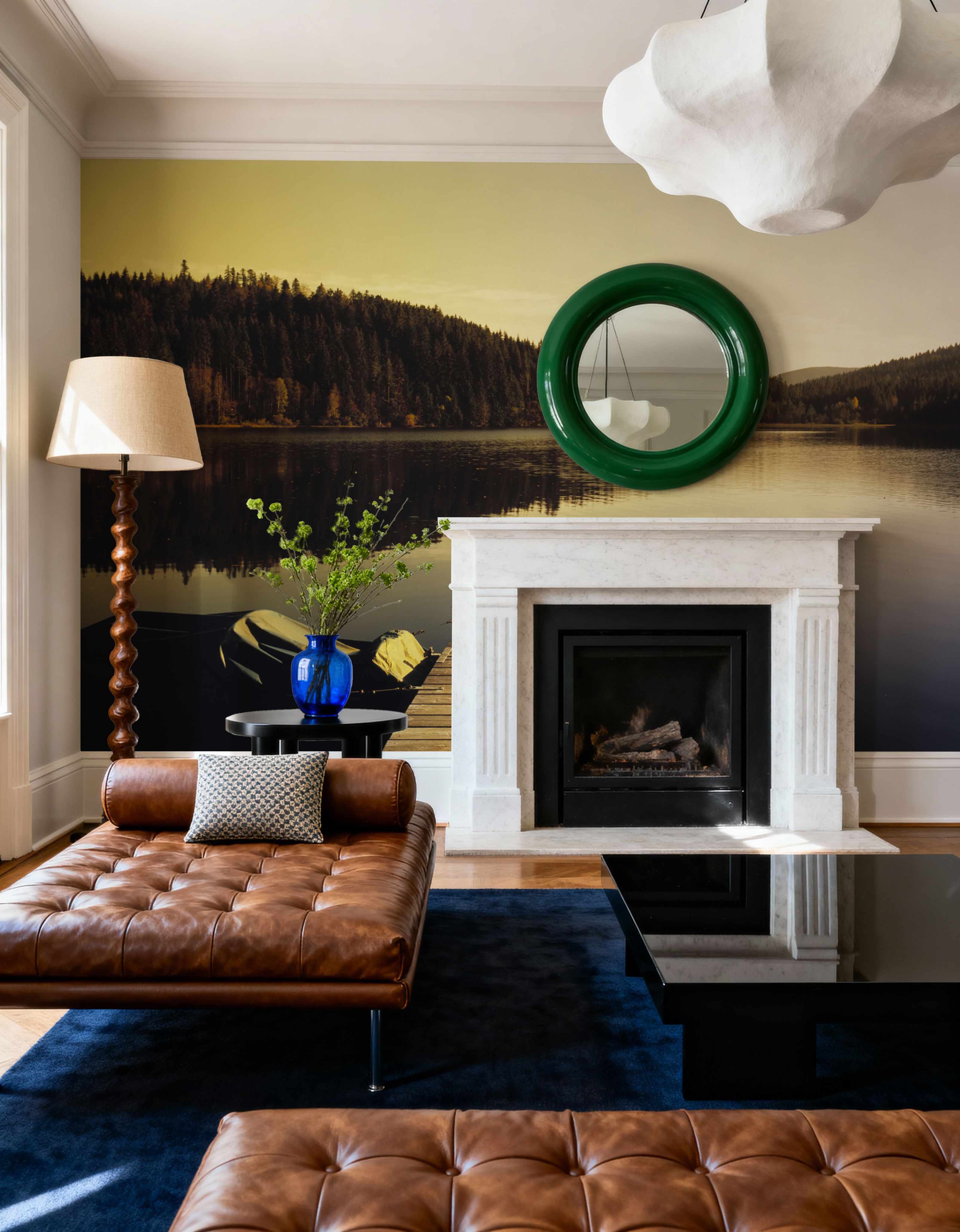 Autumn Harbor Reflection