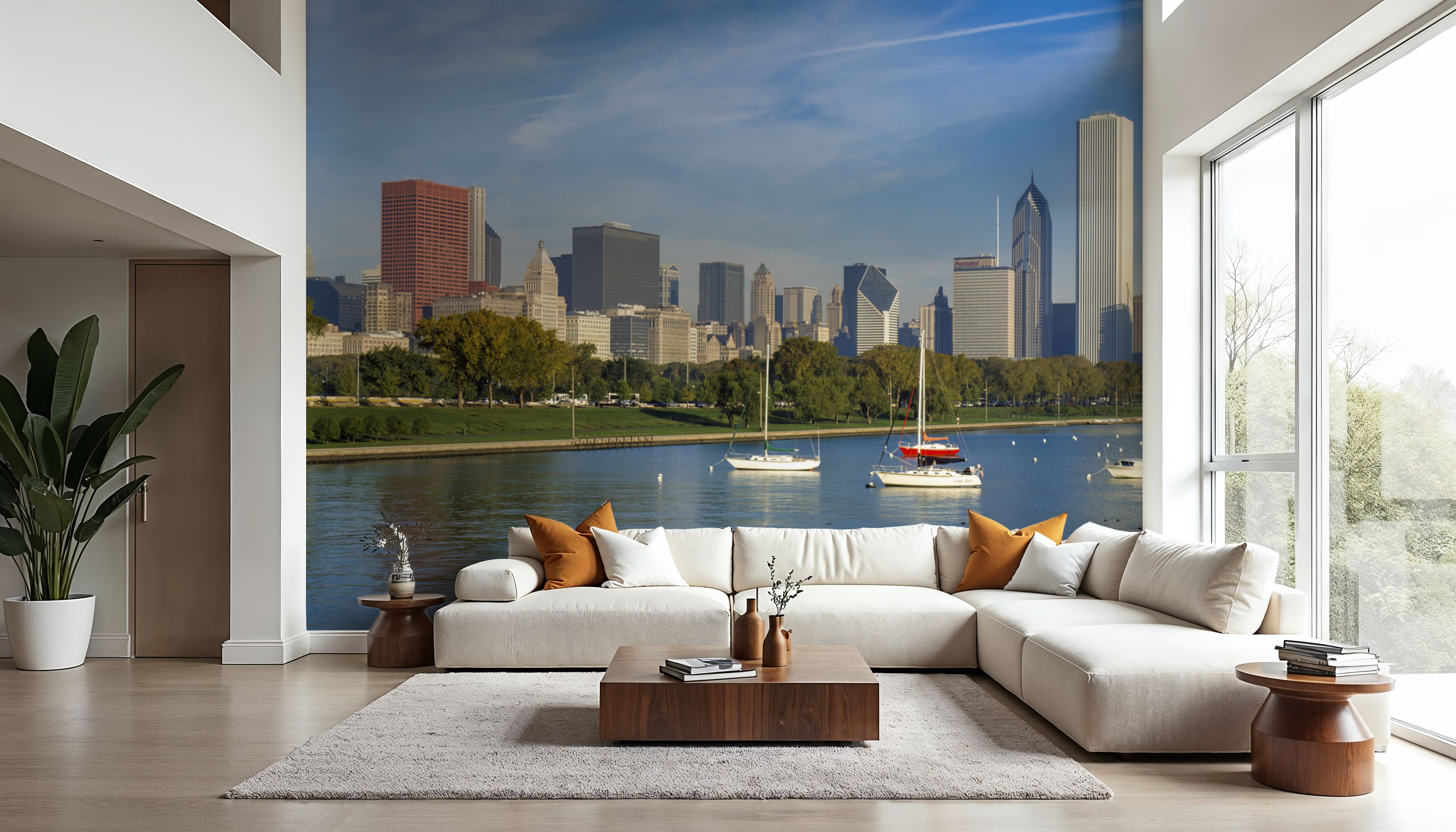 Boston Harbor Skyline,