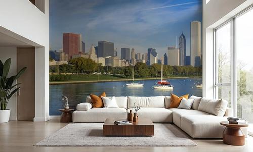 Chicago Harbor Skyline