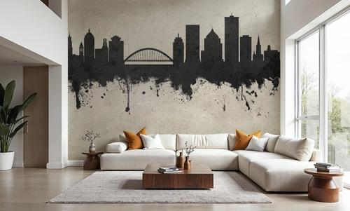 Rochester New York Skyline Concrete