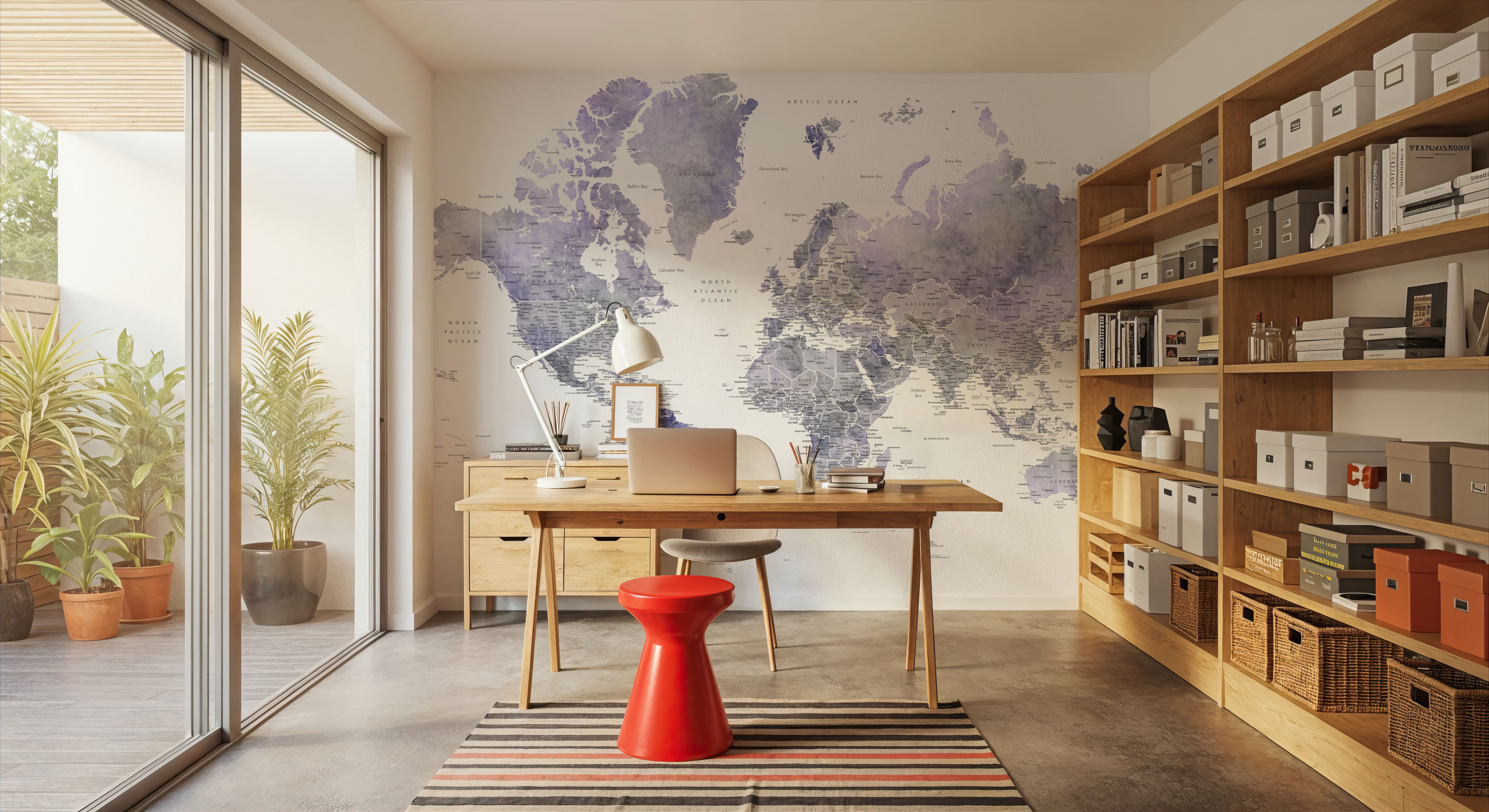 World Map Cities - Lilas