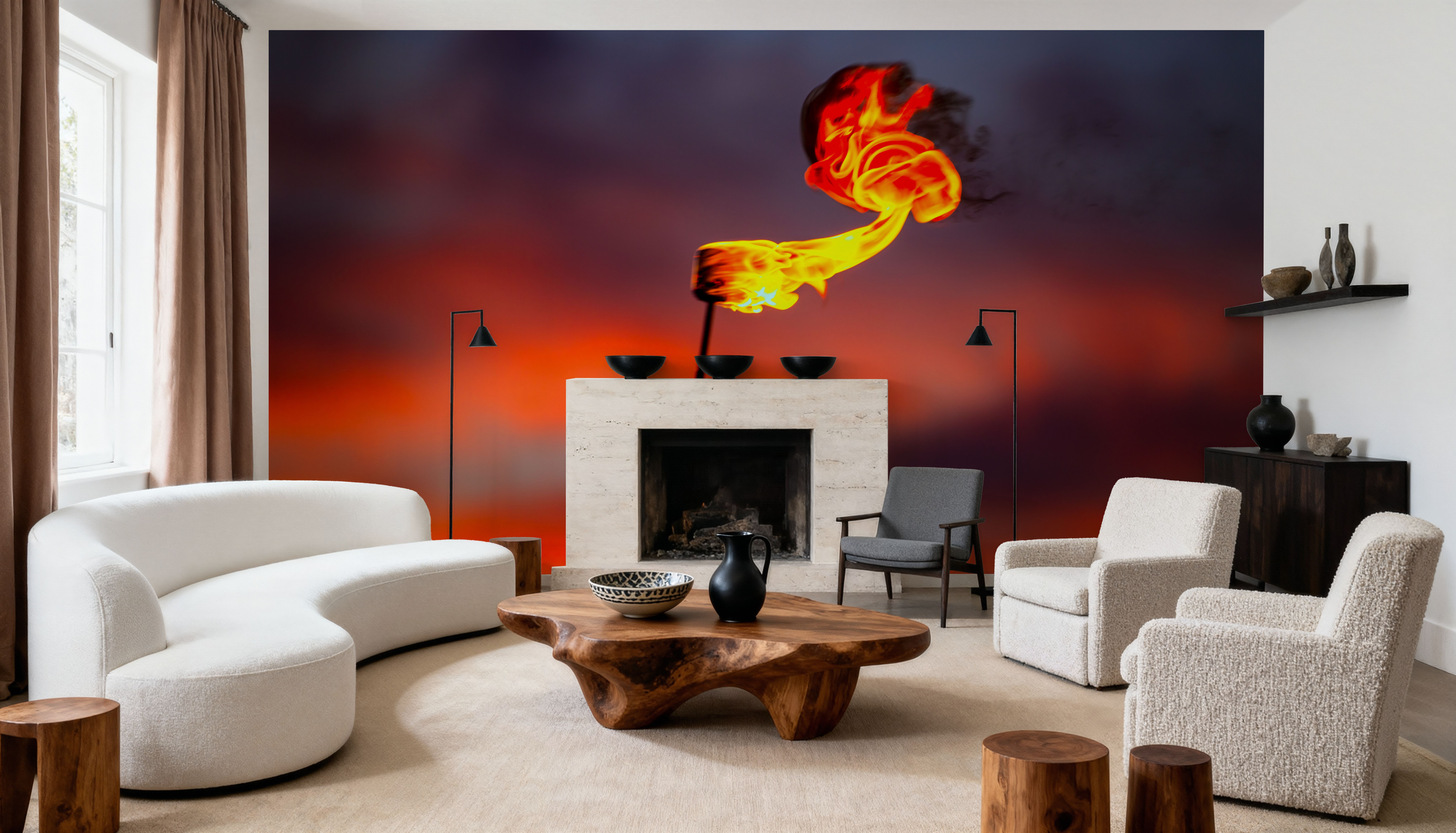 One Torch, Wallpaper