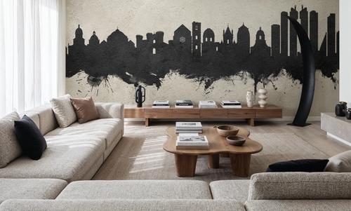 Naples Italy Skyline Concrete