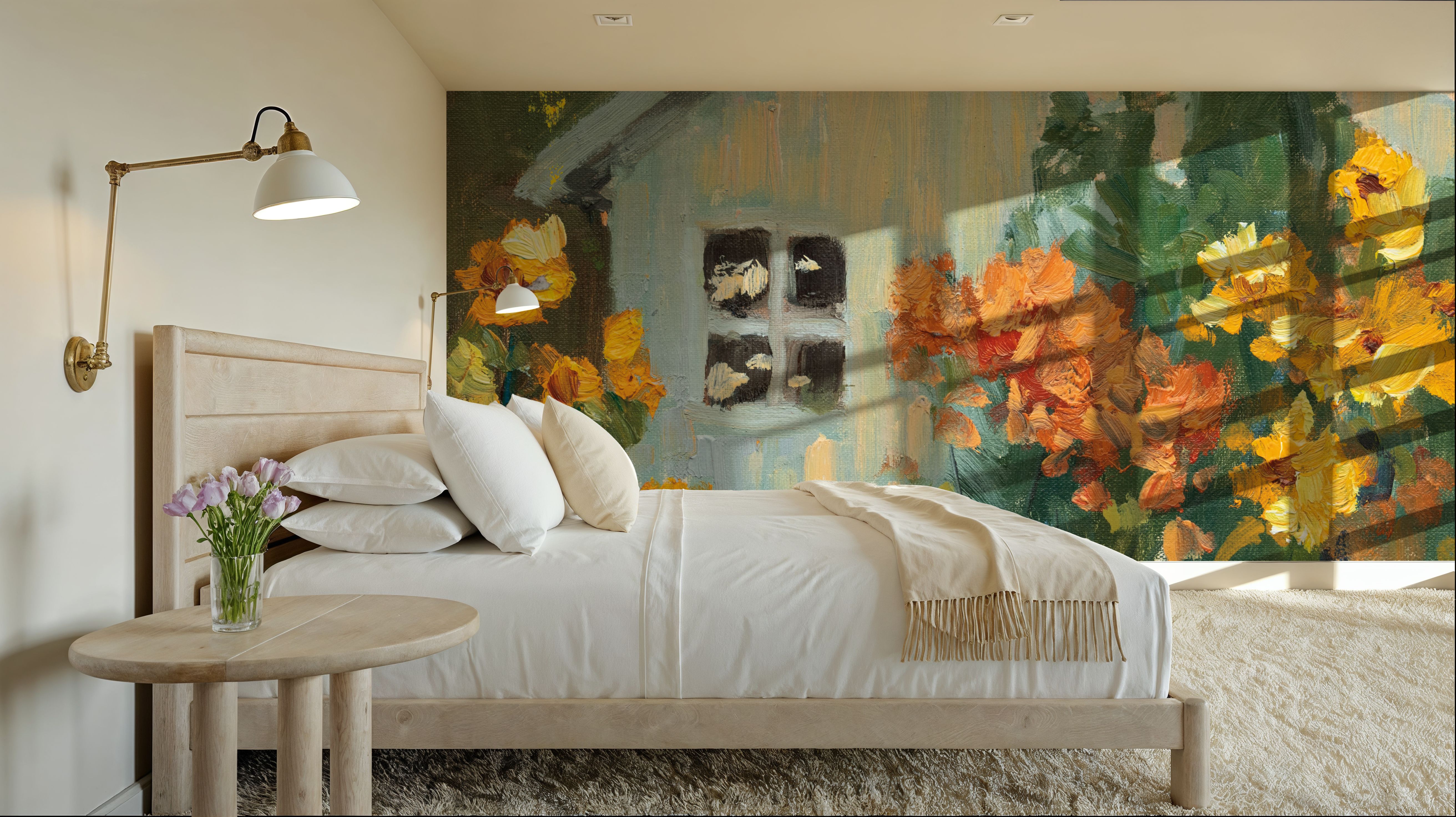 Painterly Garden View