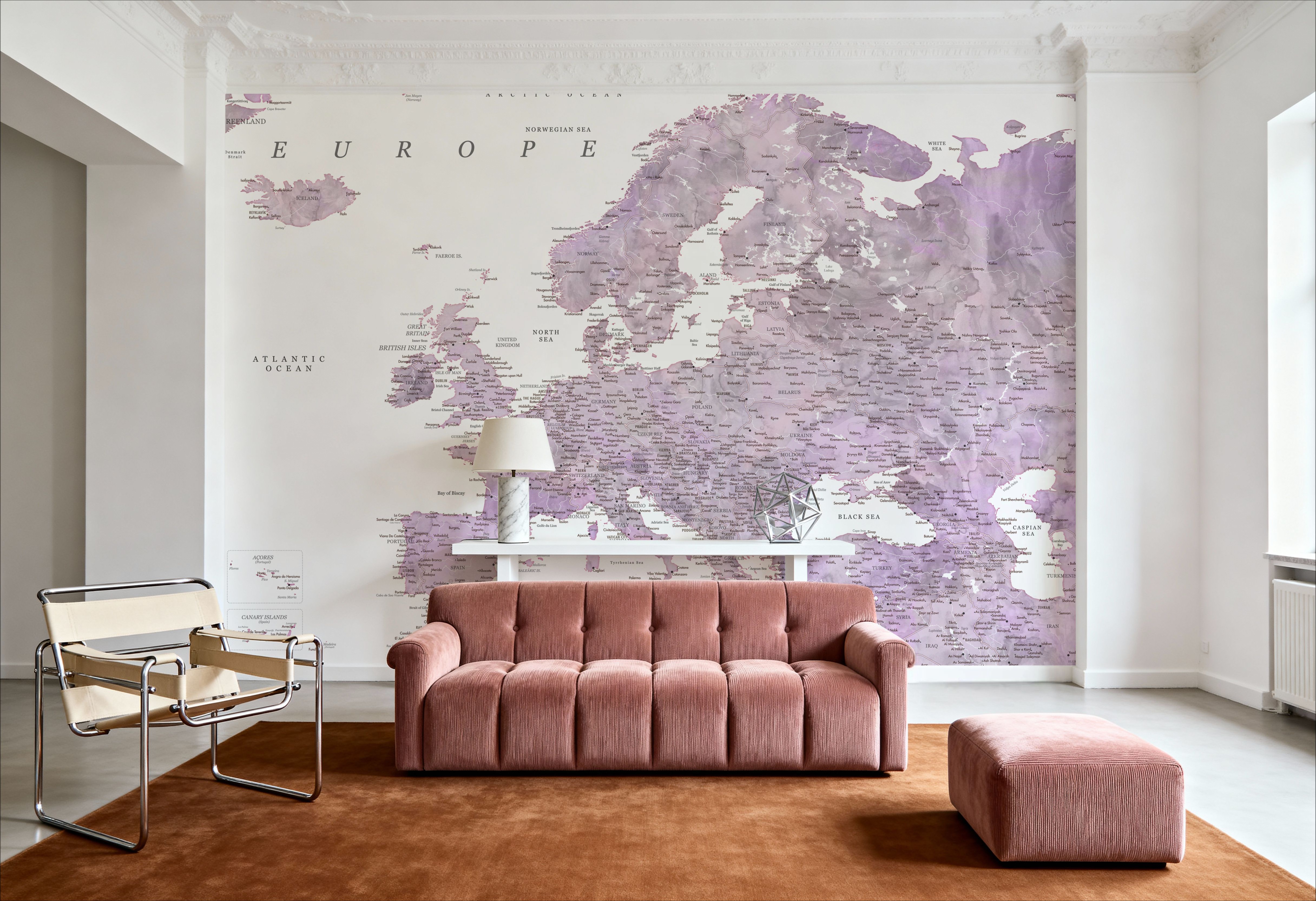 Europe Map Detailed - Cecilie