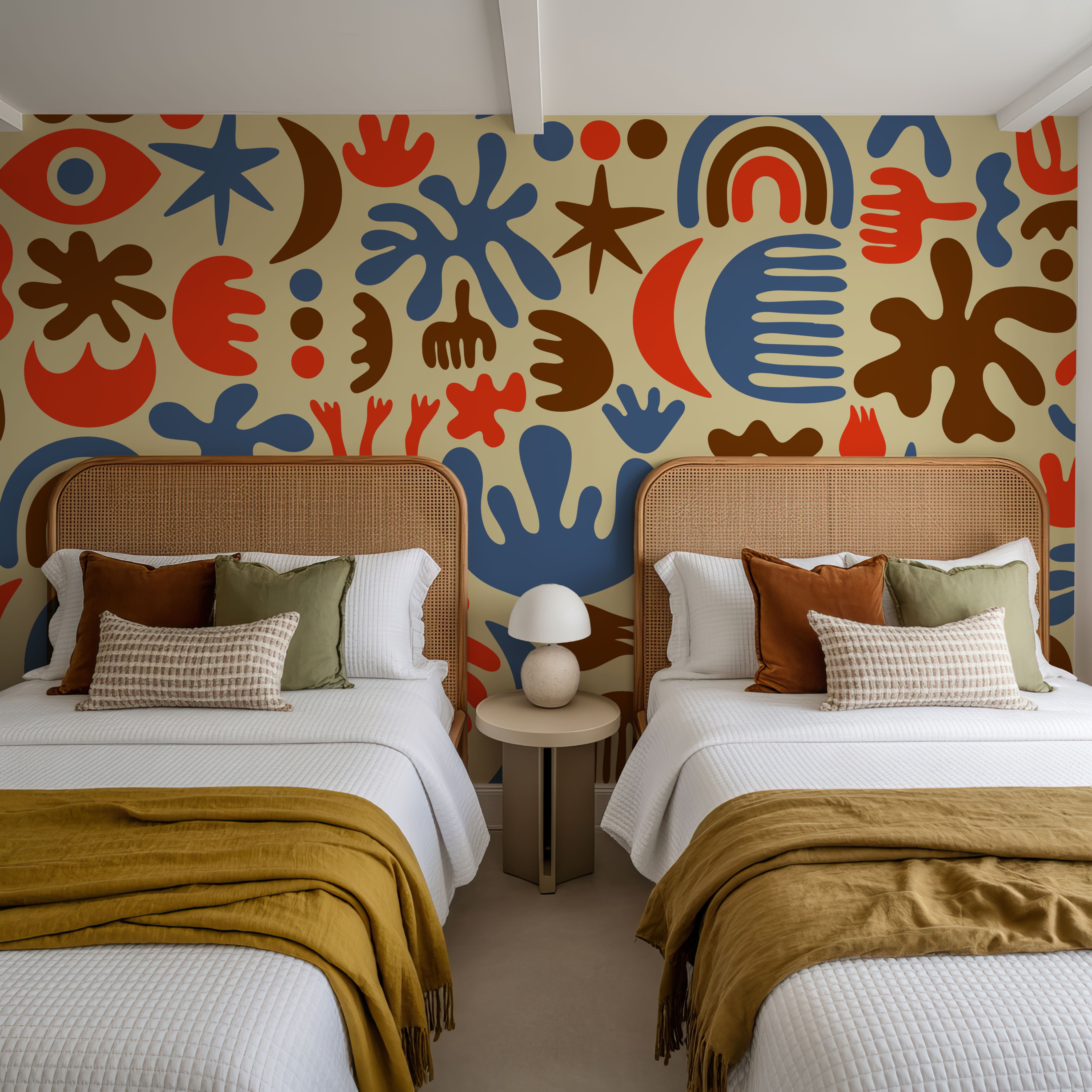 Cute Cutouts Mural, Multi