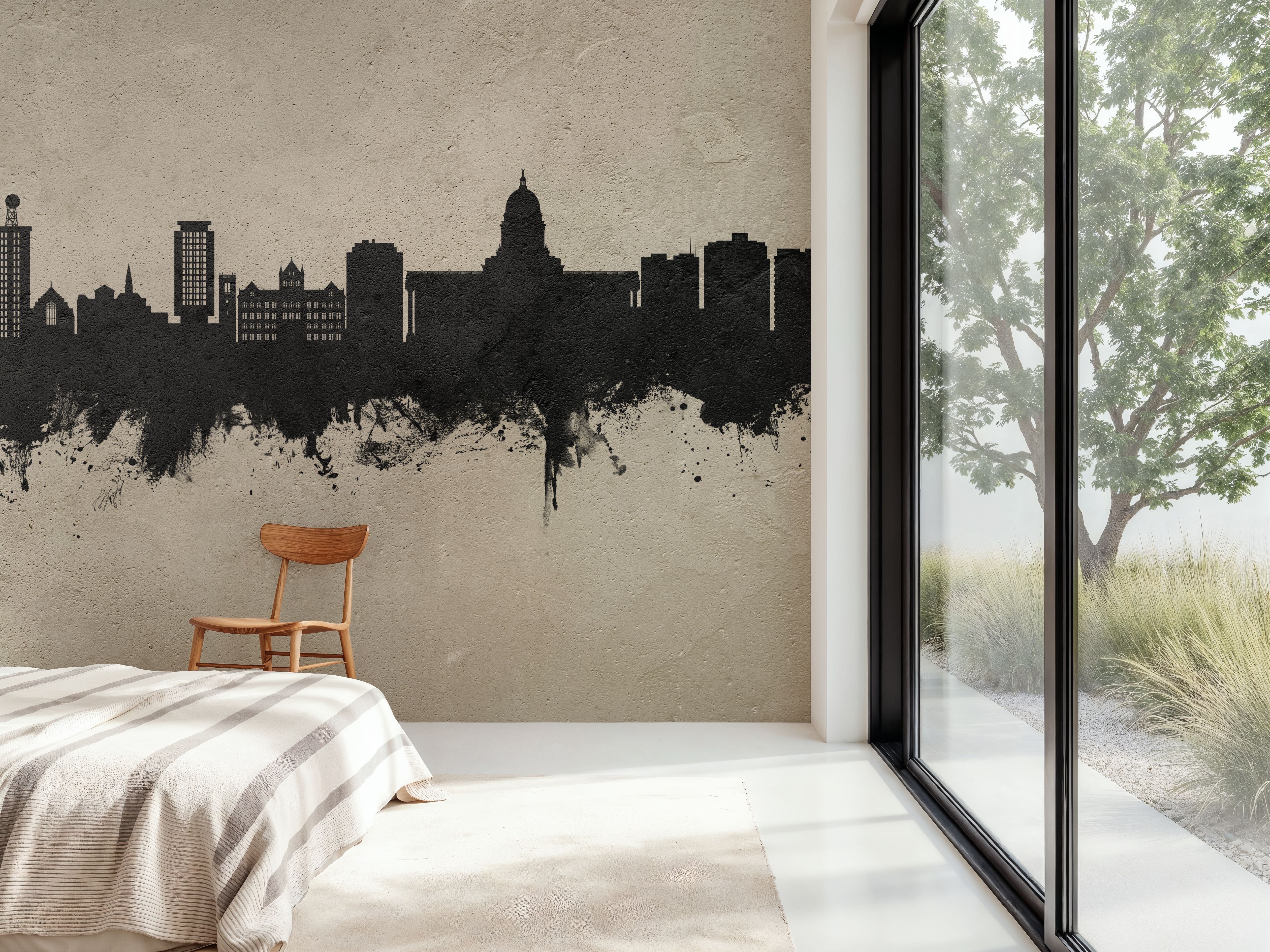 Madison Wisconsin Skyline Concrete