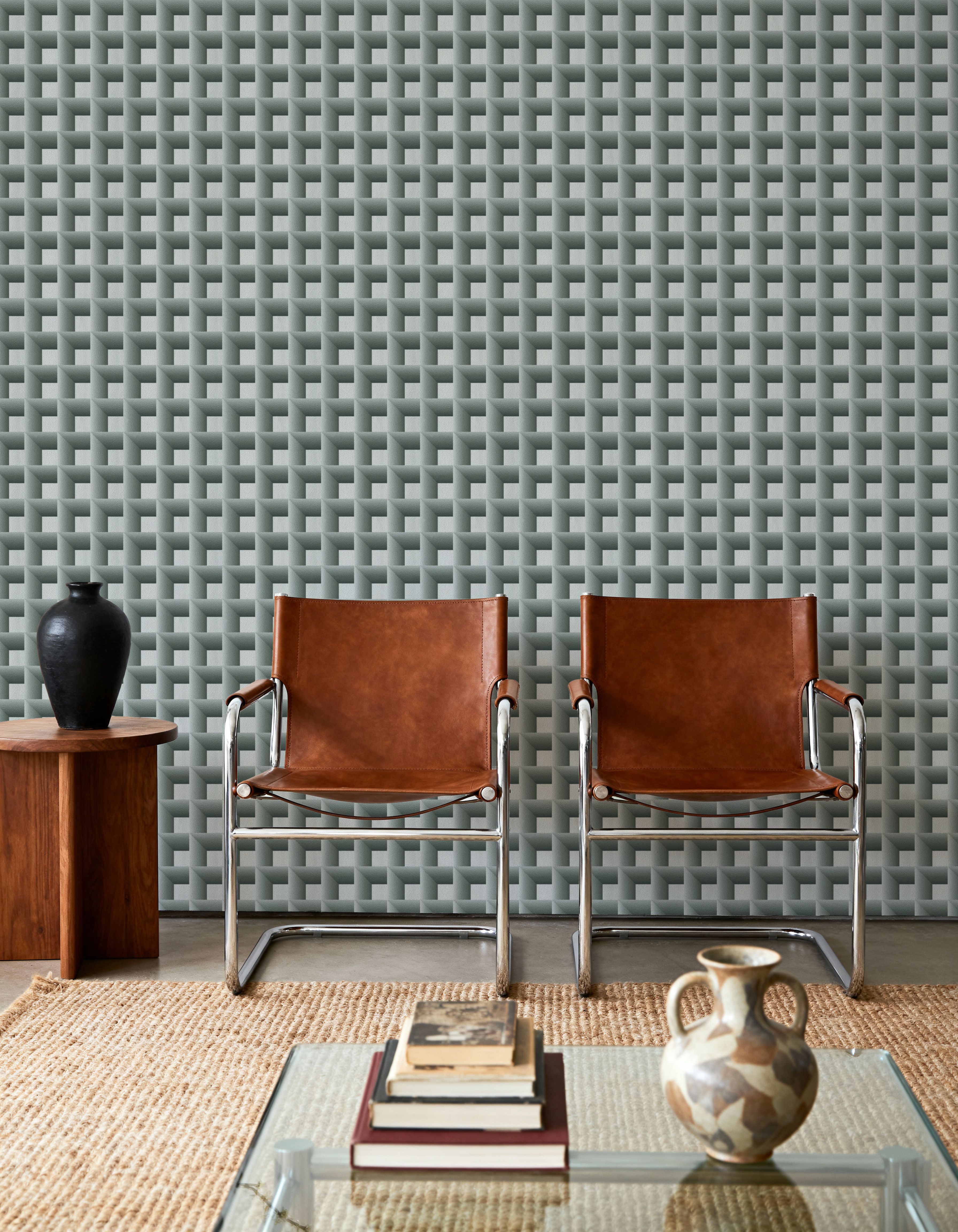 Decorative Cubes, Muted Green