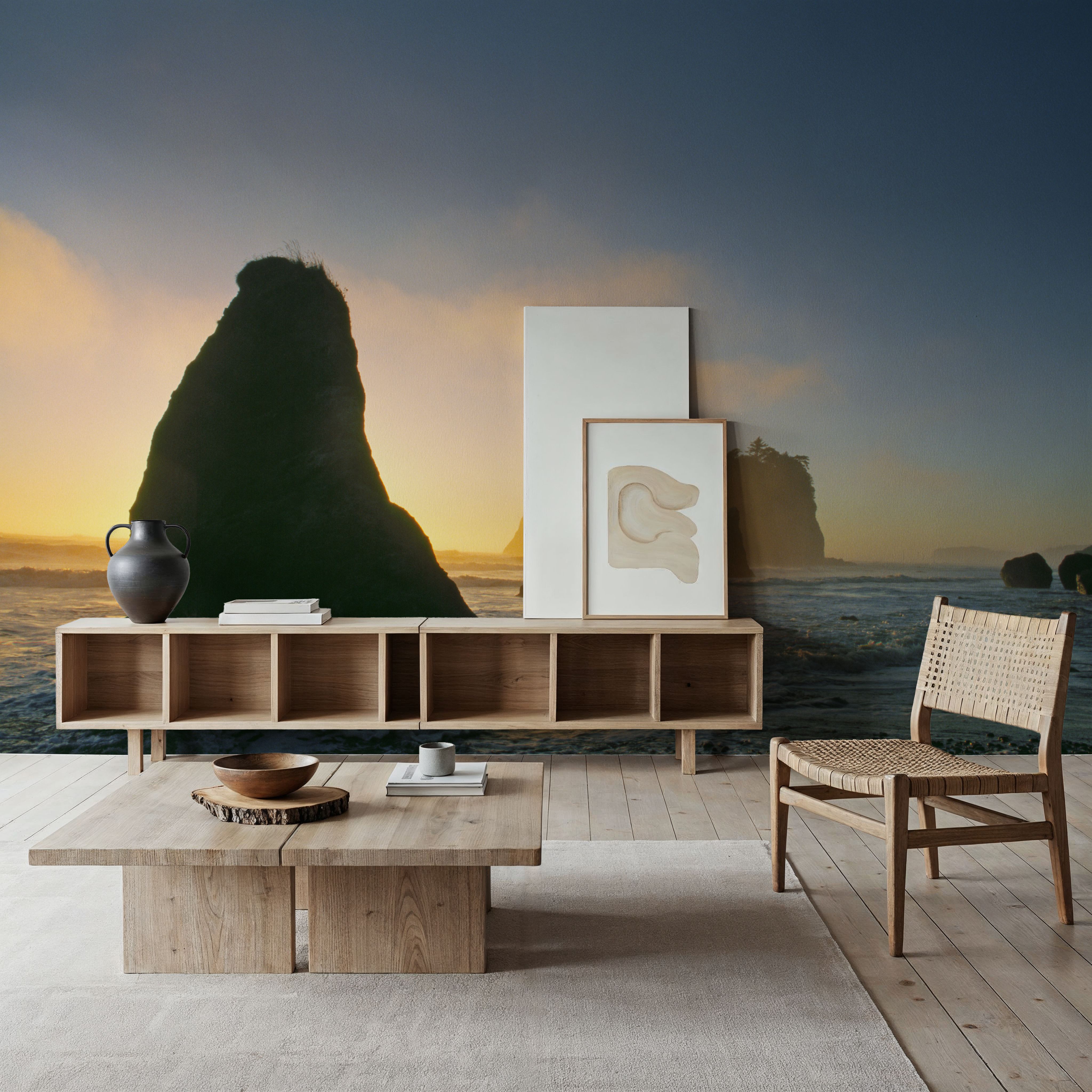 Sea Stacks In Pacific Ocean