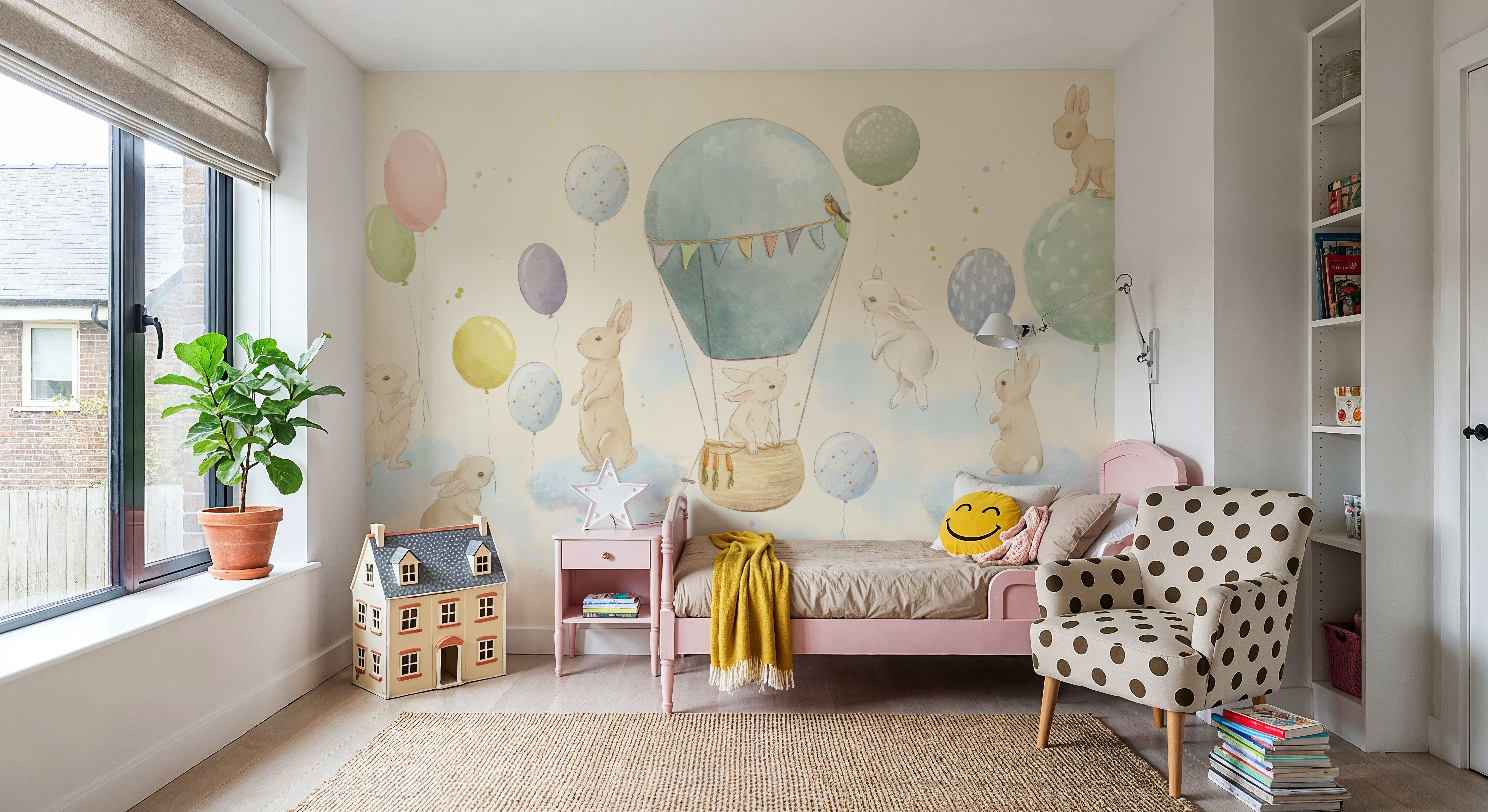 Rabbits & Balloons, Wallpaper