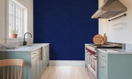 Mottled Linen Effect, Royal Blue